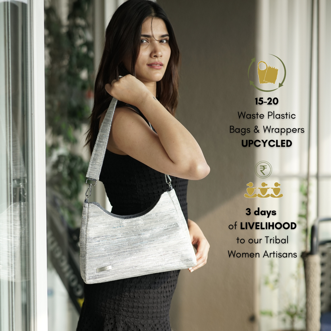 Upcycled Handcrafted Baguette Bag (BTB0925-001) PS_W