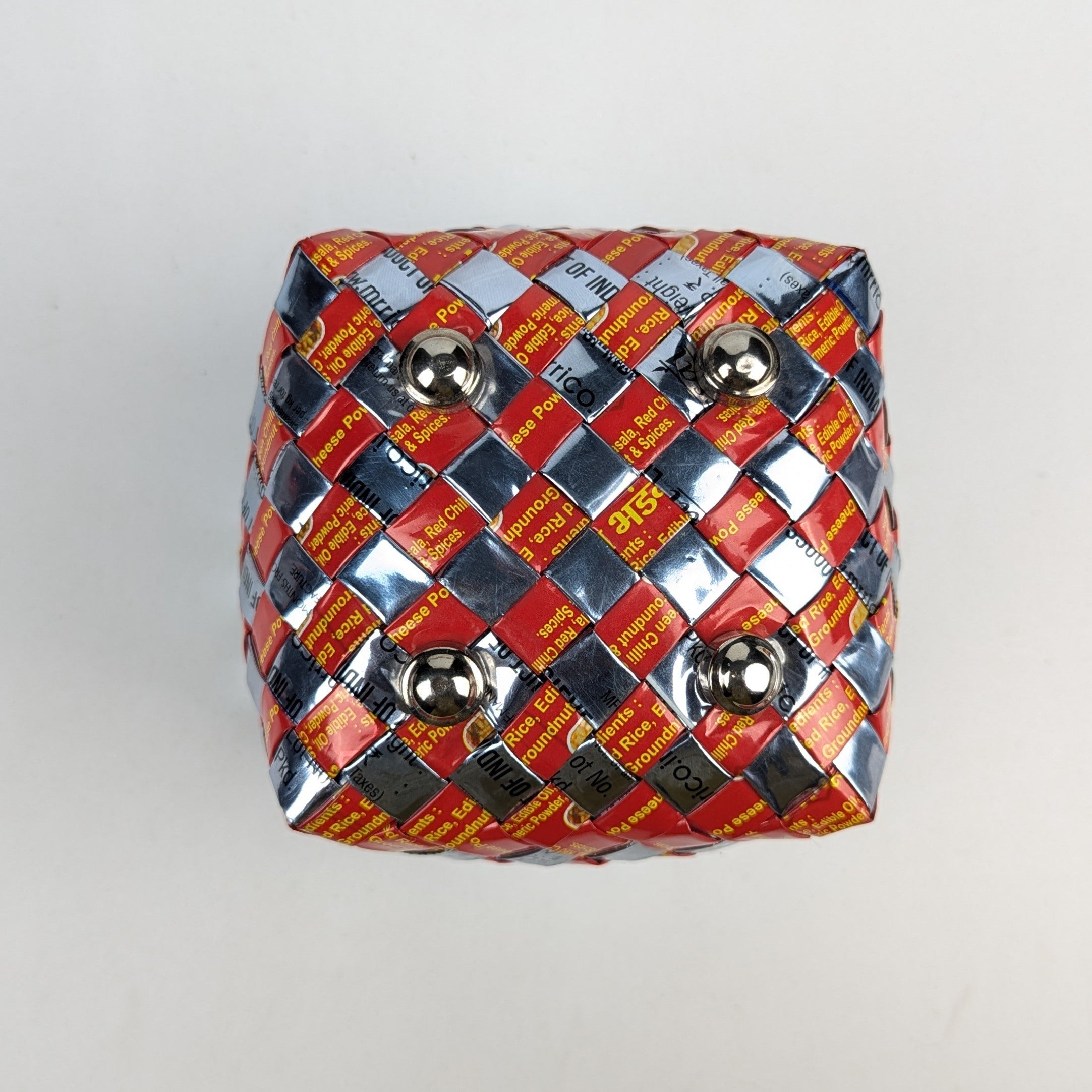 Upcycled Handcrafted Origami Basketry Deco Storage Medium (BDSM0126-002)