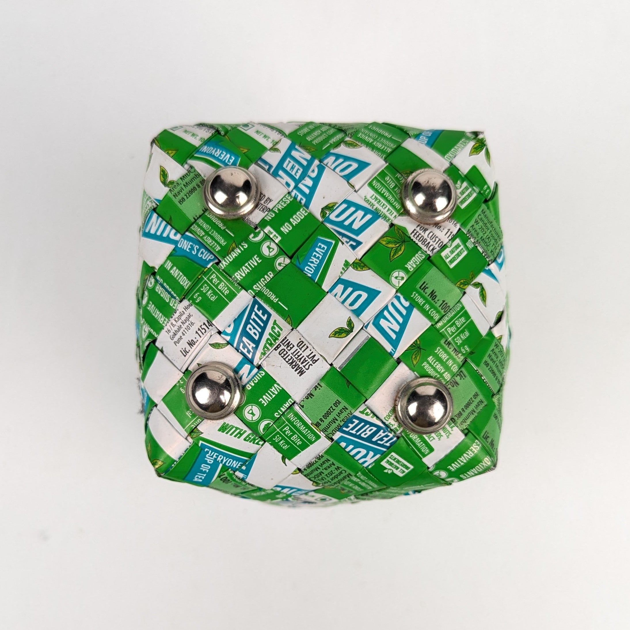 Upcycled Handcrafted Origami Basketry Deco Storage Medium (BDSM0126-006)