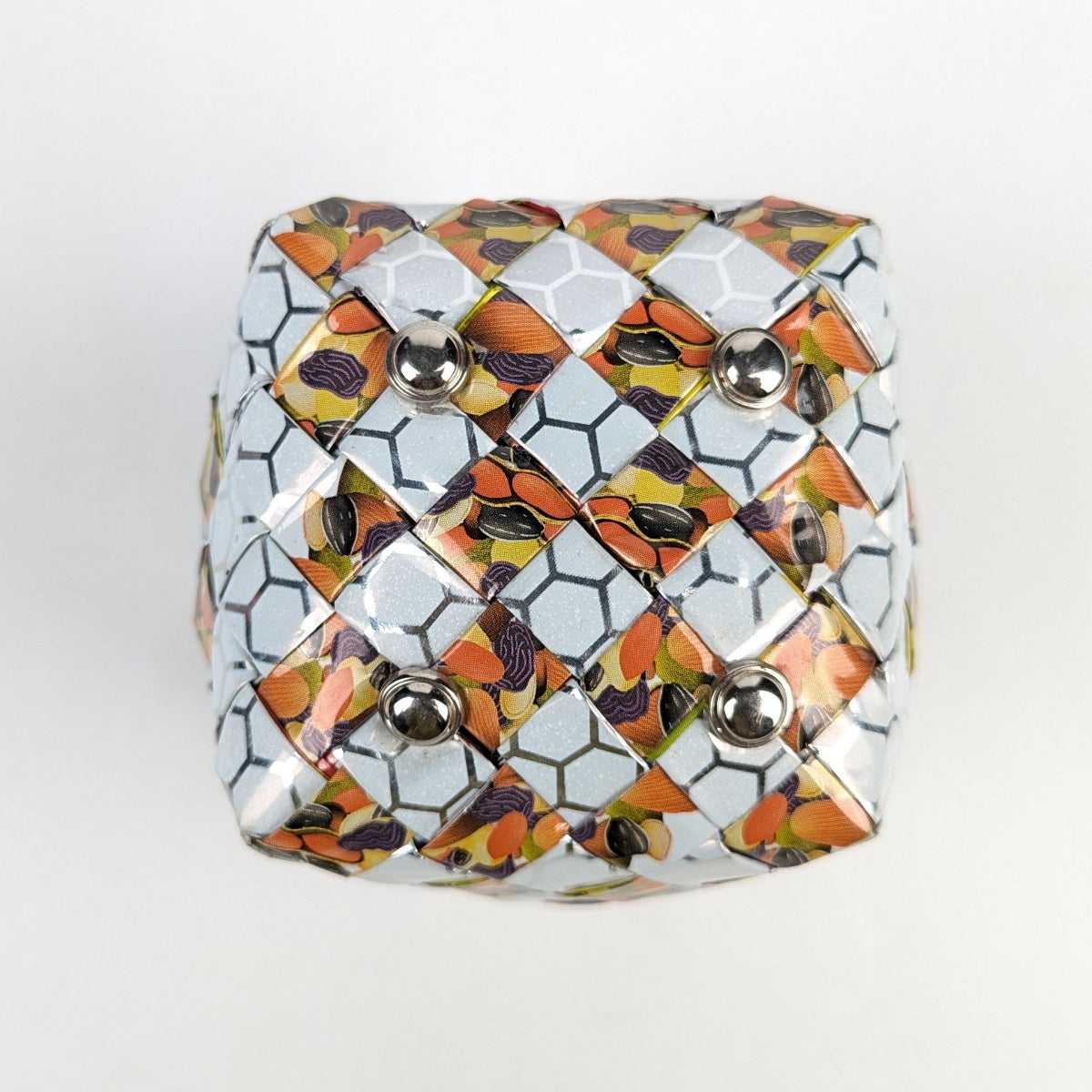 Upcycled Handcrafted Origami Basketery Deco Storage Small (BDSS0126-007)