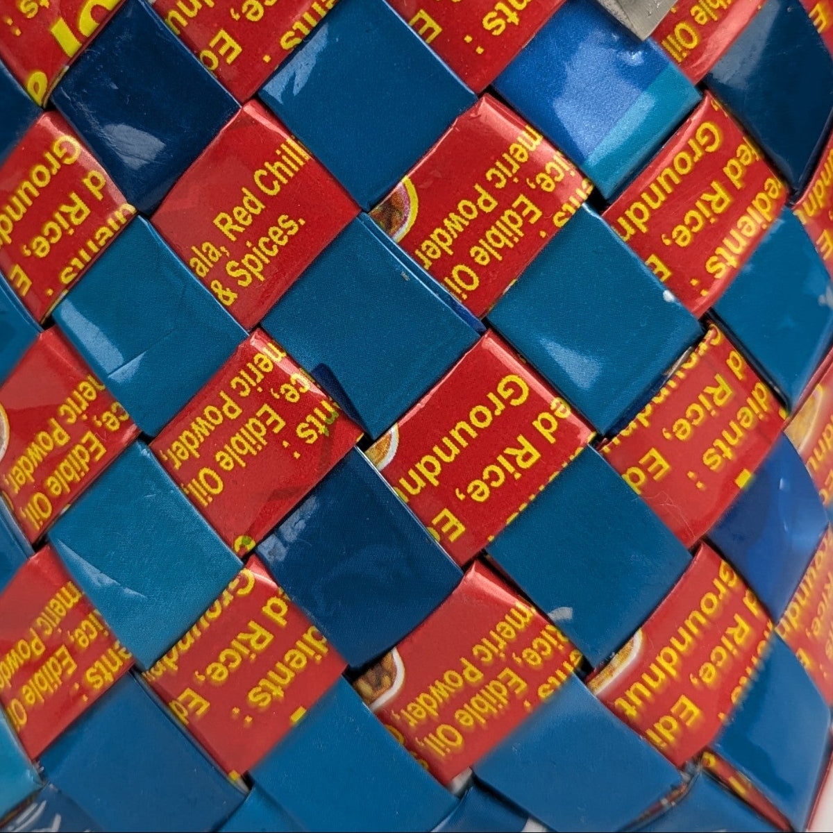 Upcycled Handcrafted Origami Basketery Deco Storage Small (BDSS0126-010)