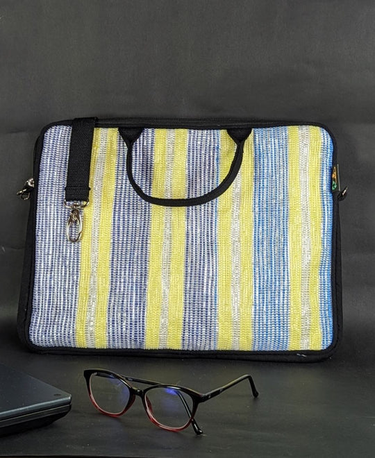 Upcycled Handwoven Laptop Sleeves 14 inches (LSB140324-103)