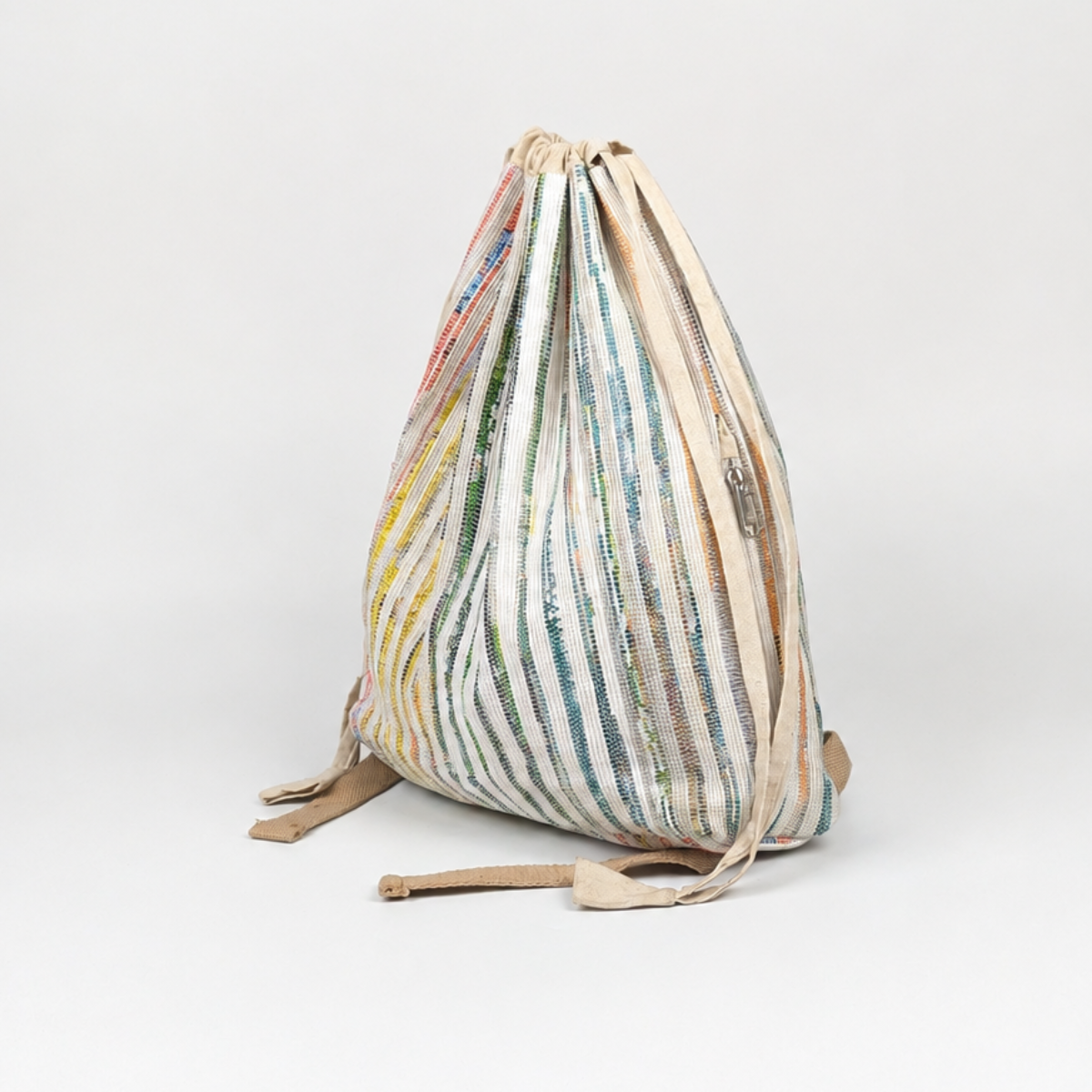 Upcycled Handcrafted Light Backpack (NLBP0826-009)