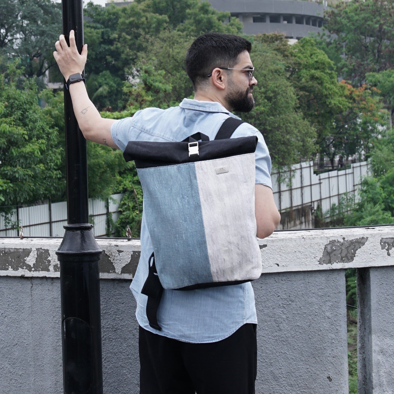 Upcycled Handcrafted Spartan Backpack (SBP0625-002) PS_W