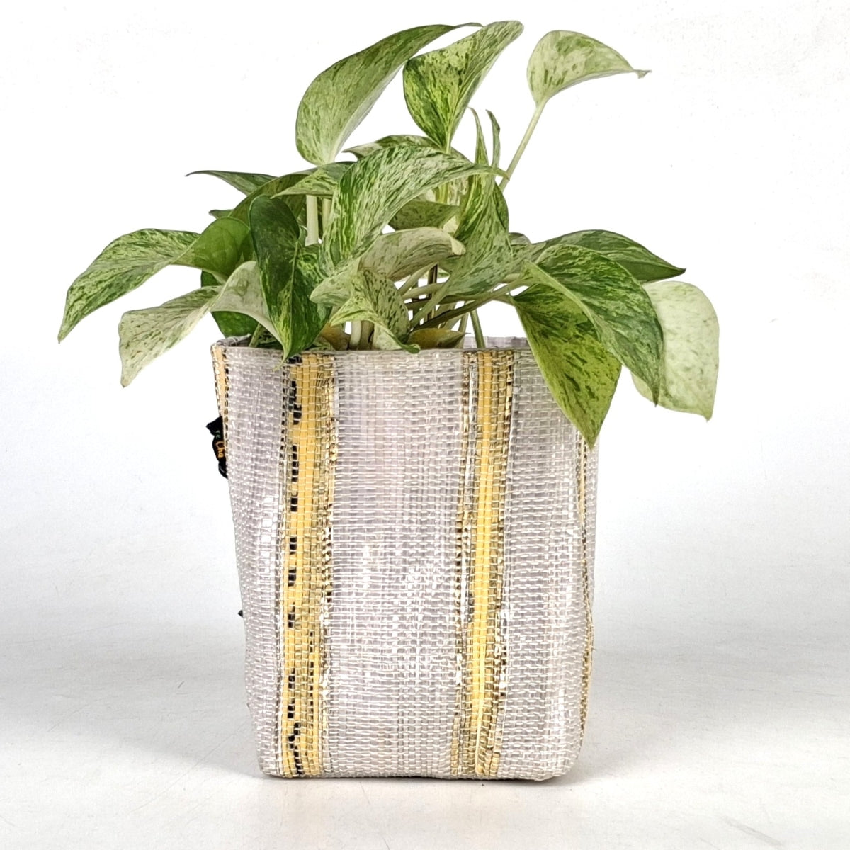 Handwoven Upcycled Small Grow Pot (GPS1125-012) PS_W