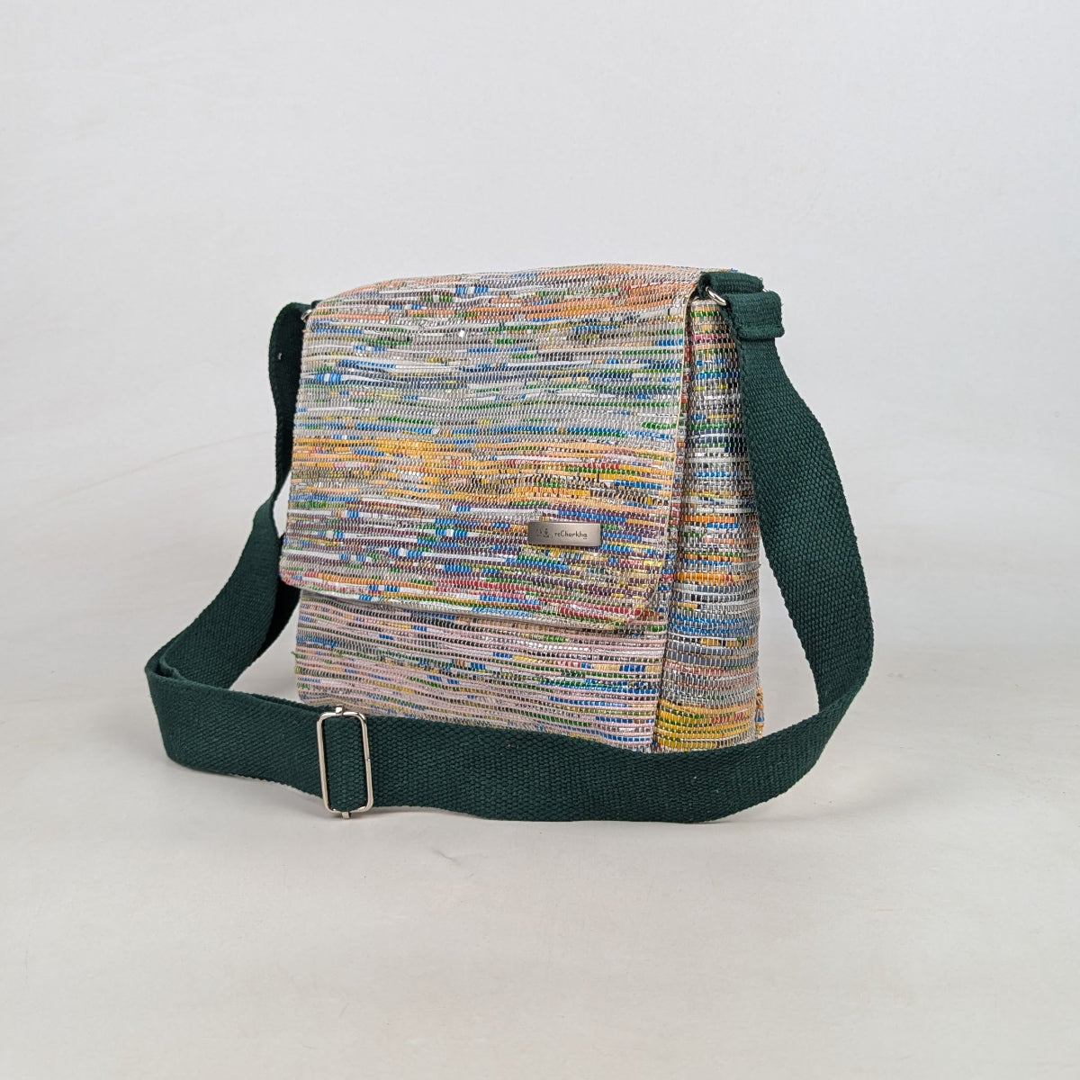 Upcycled Handcrafted Messenger Bag (MB0626-004) PS_W