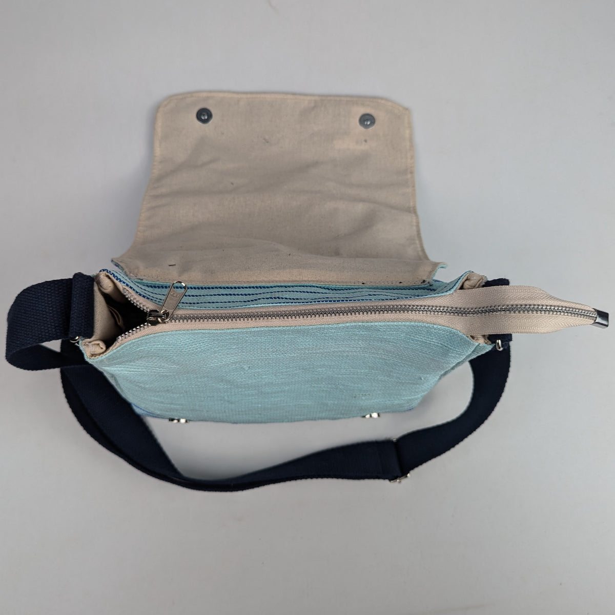 Upcycled Handcrafted Designer Messenger Bag (MBD0126-009) PS_W