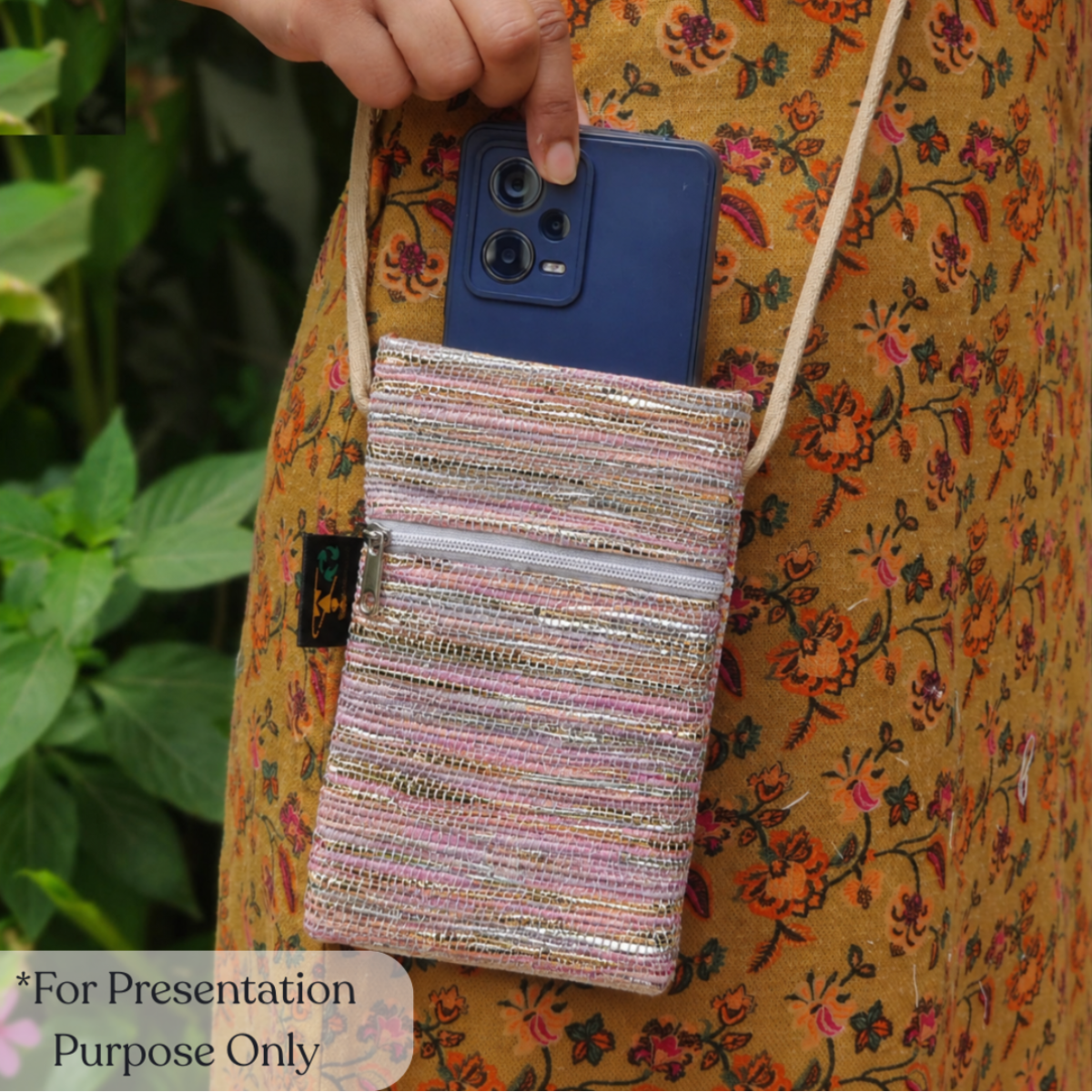 Upcycled Handcrafted Mobile Sling (MSL0626-017)