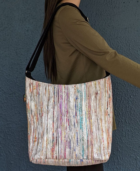 Upcycled Handwoven Eclipse Jhola Tote (EJ0424-007) PS_W