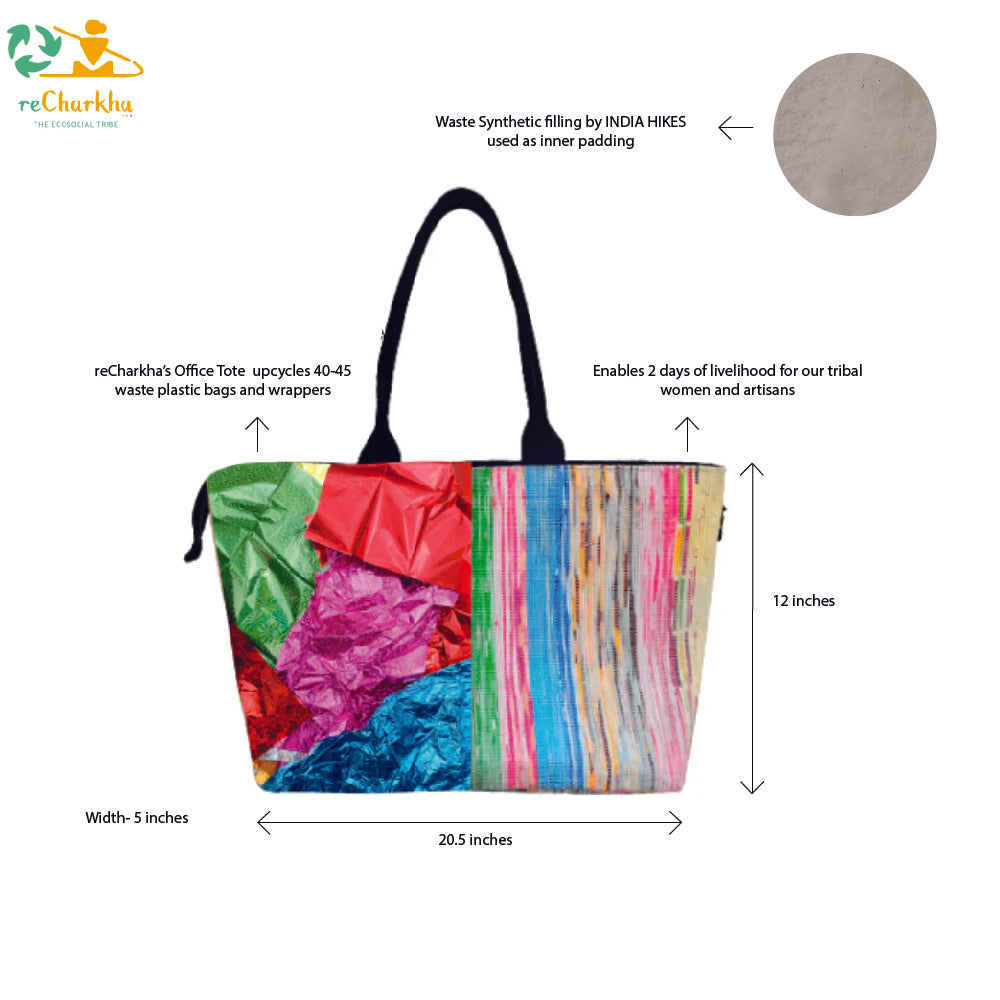 Upcycled Handcrafted Designer Office Tote (OTD0925-004) PS_W
