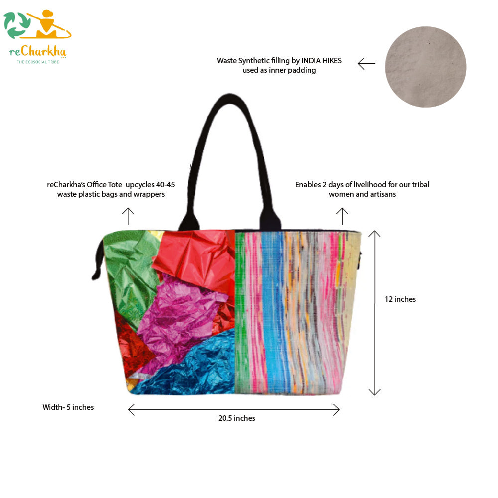 Upcycled Handcrafted Designer Office Tote (OTD0326-008) PS_W