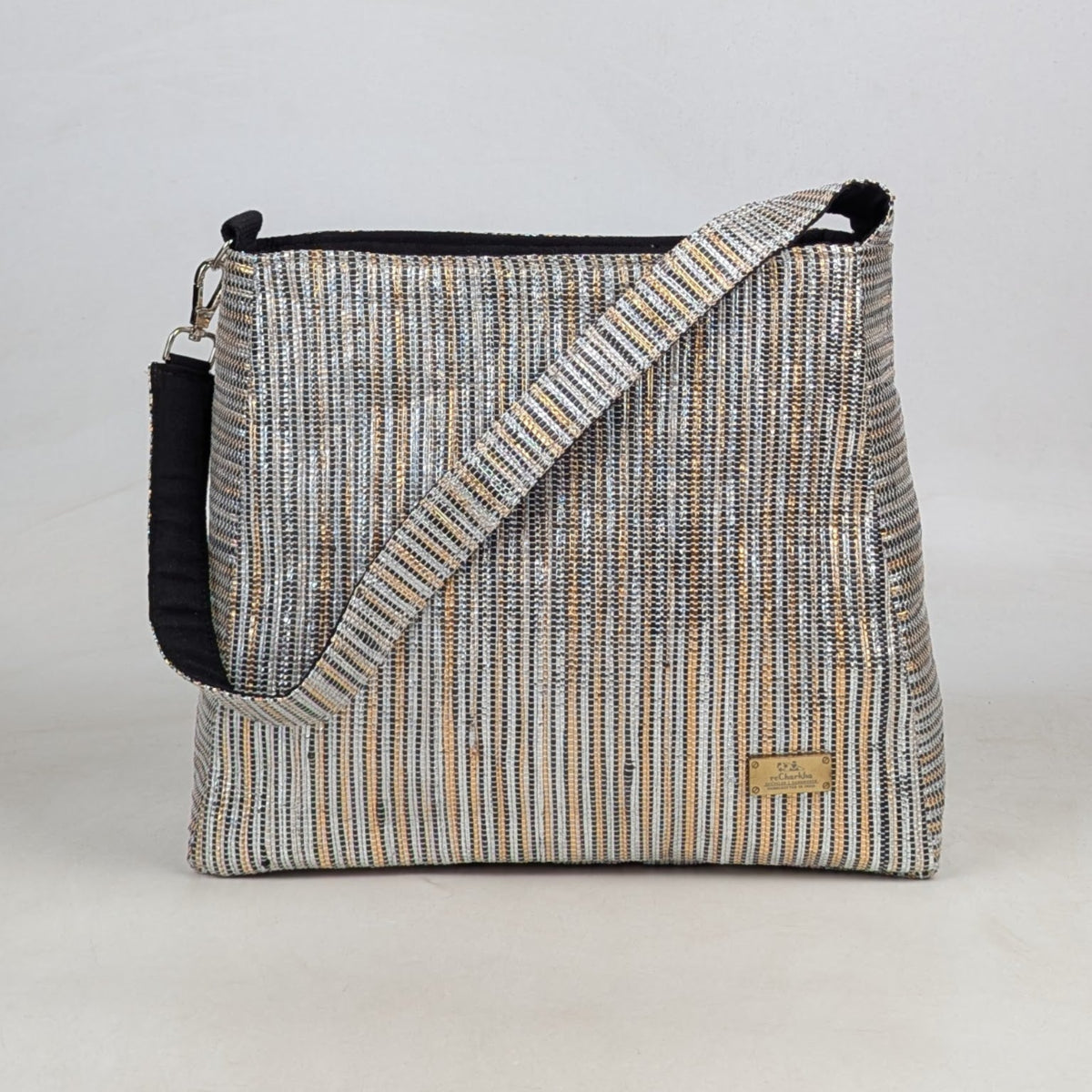Premium Upcycled Handcrafted Trapeze Tote (TT0626-003) PS_W