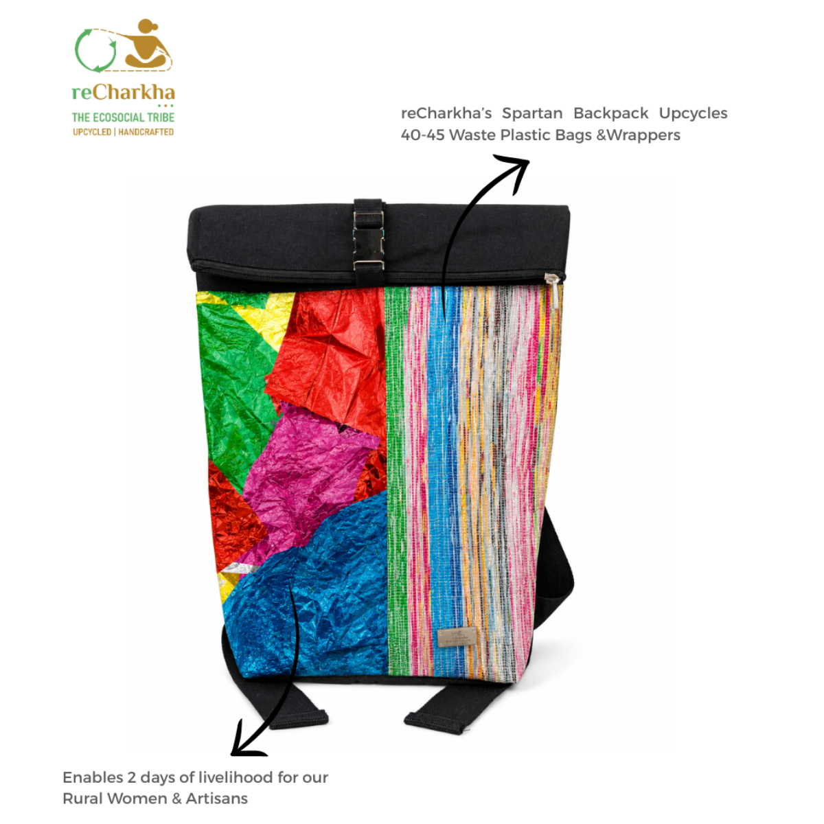 Upcycled Handcrafted Spartan Backpack (SBP0626-001)