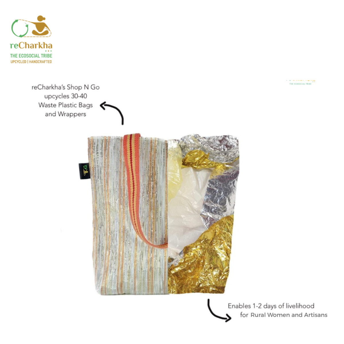Upcycled Handcrafted Designer Shop N Go (SNGD0626-003) PS_W