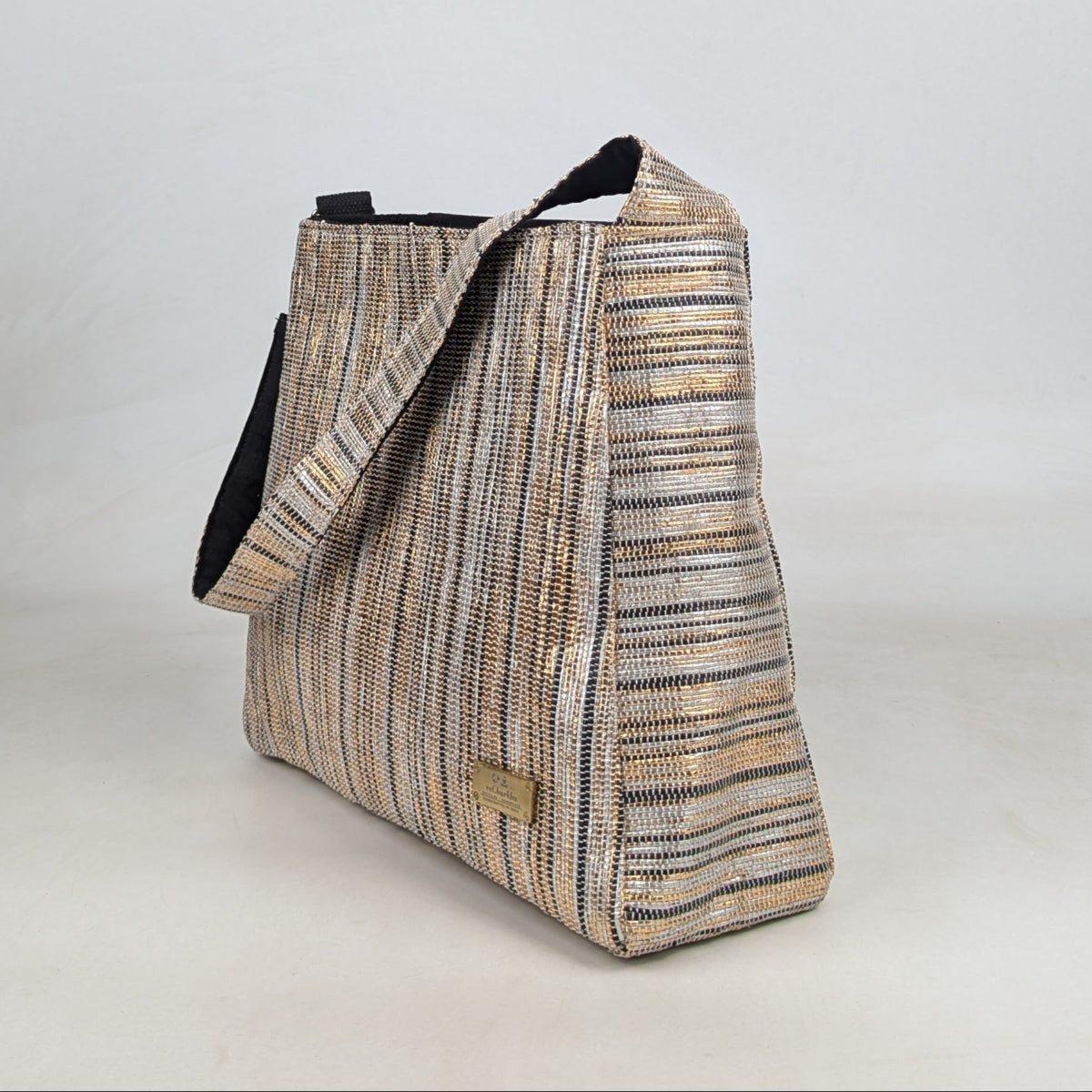 Premium Upcycled Handcrafted Trapeze Tote (TT0626-006) PS_W