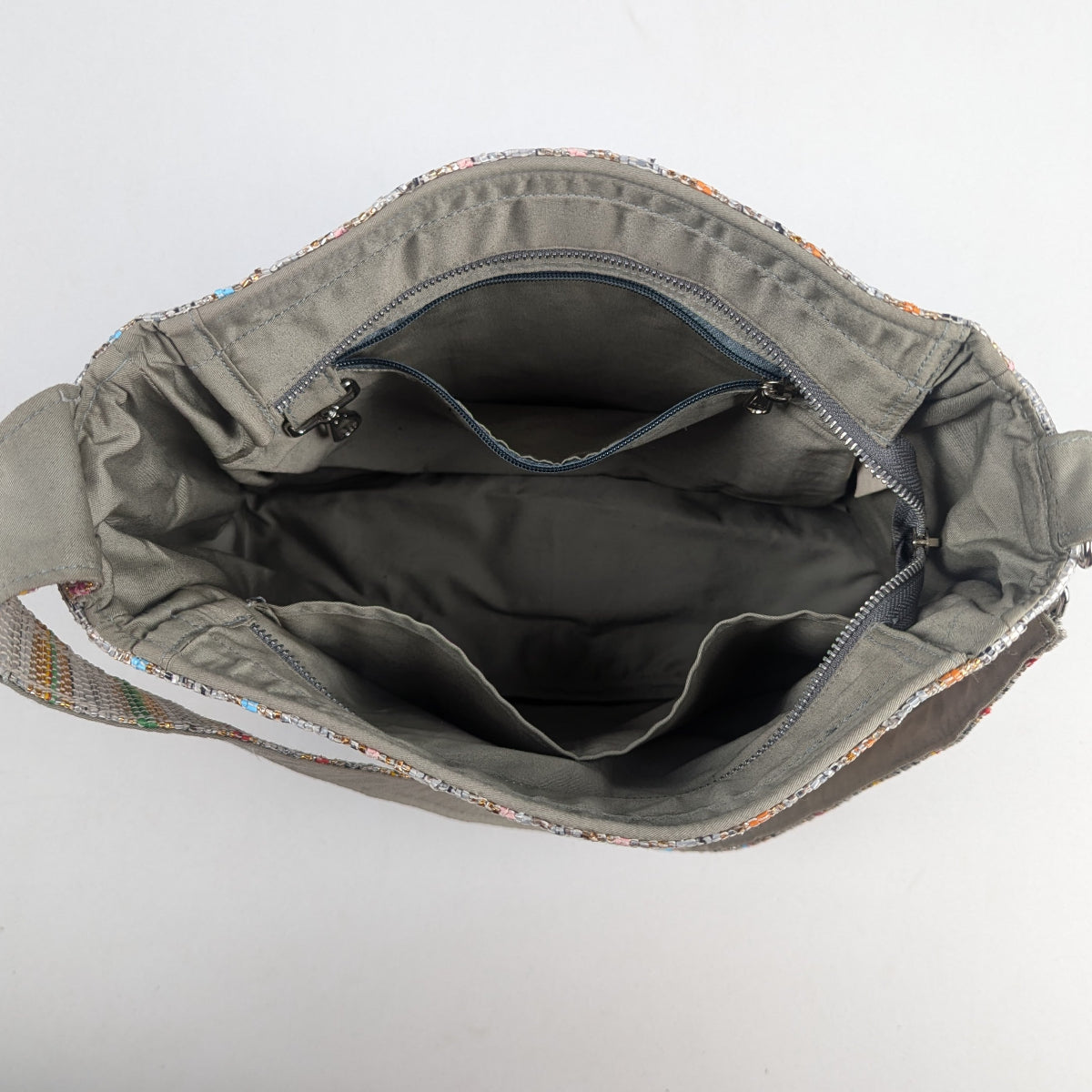 Upcycled Handcrafted Trapeze Tote (TT0226-001) PS_W