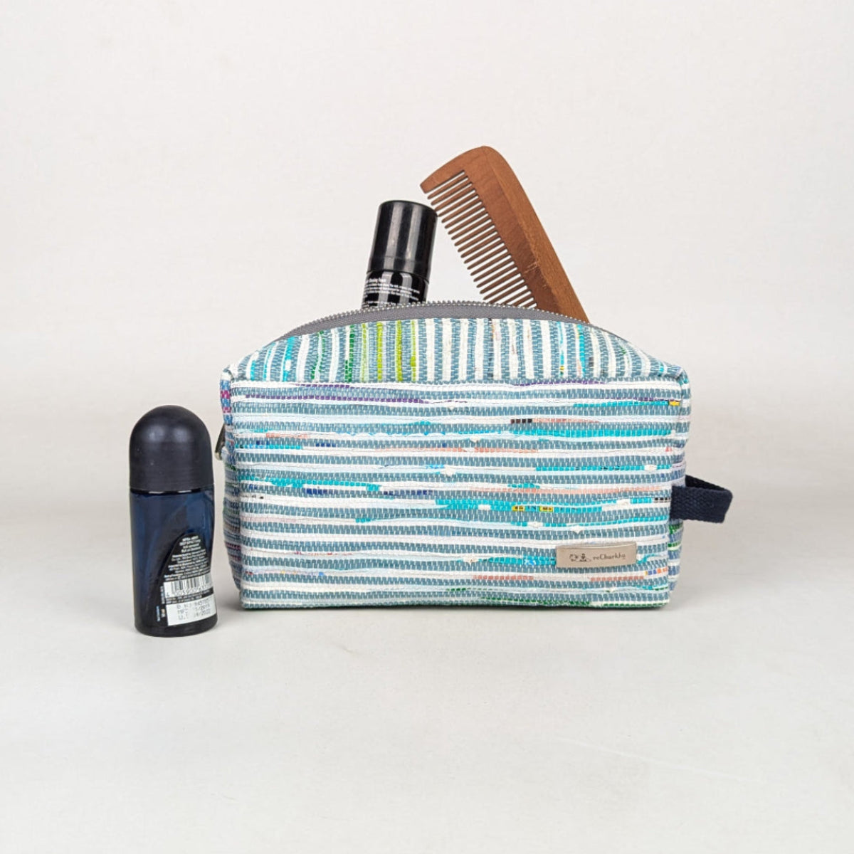 Upcycled Handcrafed Travel Pouch (TK0326-021) PS_W
