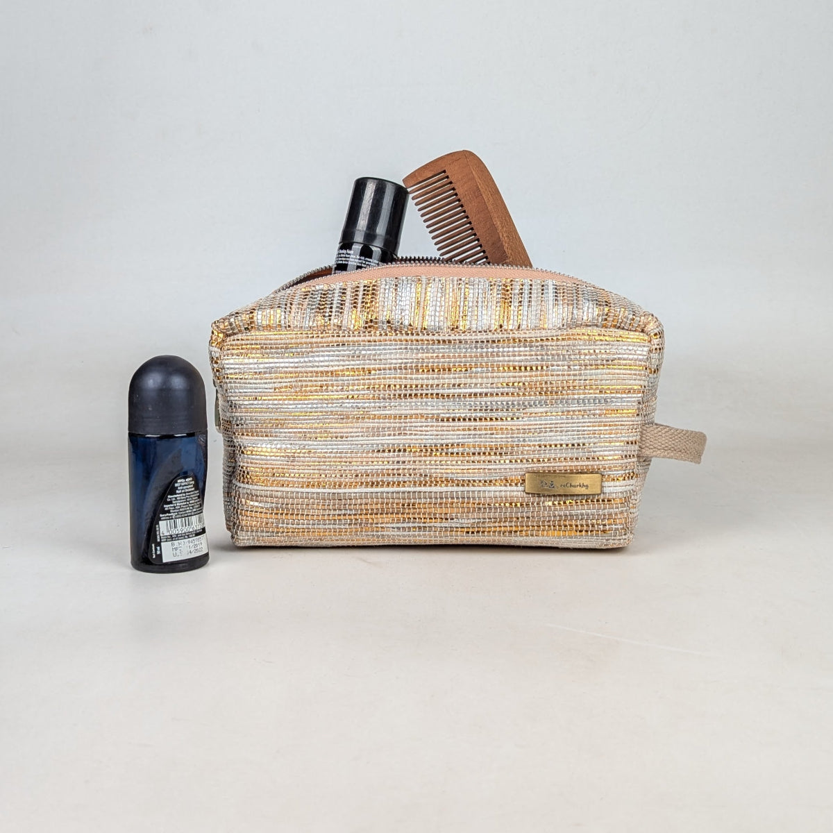 Upcycled Handcrafed Travel Pouch (TK0326-022) PS_W