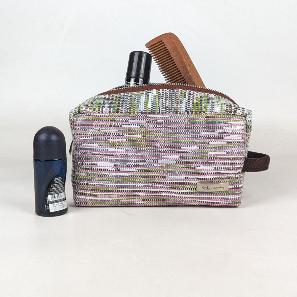 Upcycled Handcrafed Travel Pouch (TK0426-001) PS_W