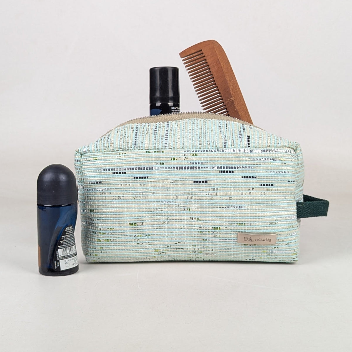 Upcycled Handcrafed Travel Pouch (TK0426-012) PS_W
