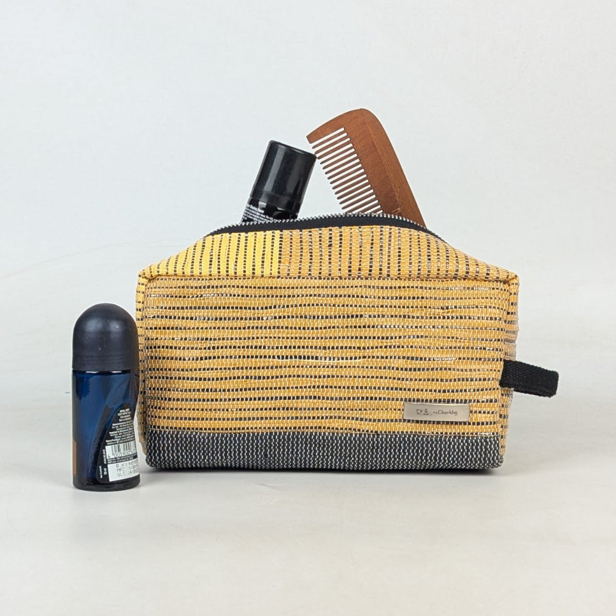 Upcycled Handcrafed Travel Pouch (TK0526-006) PS_W