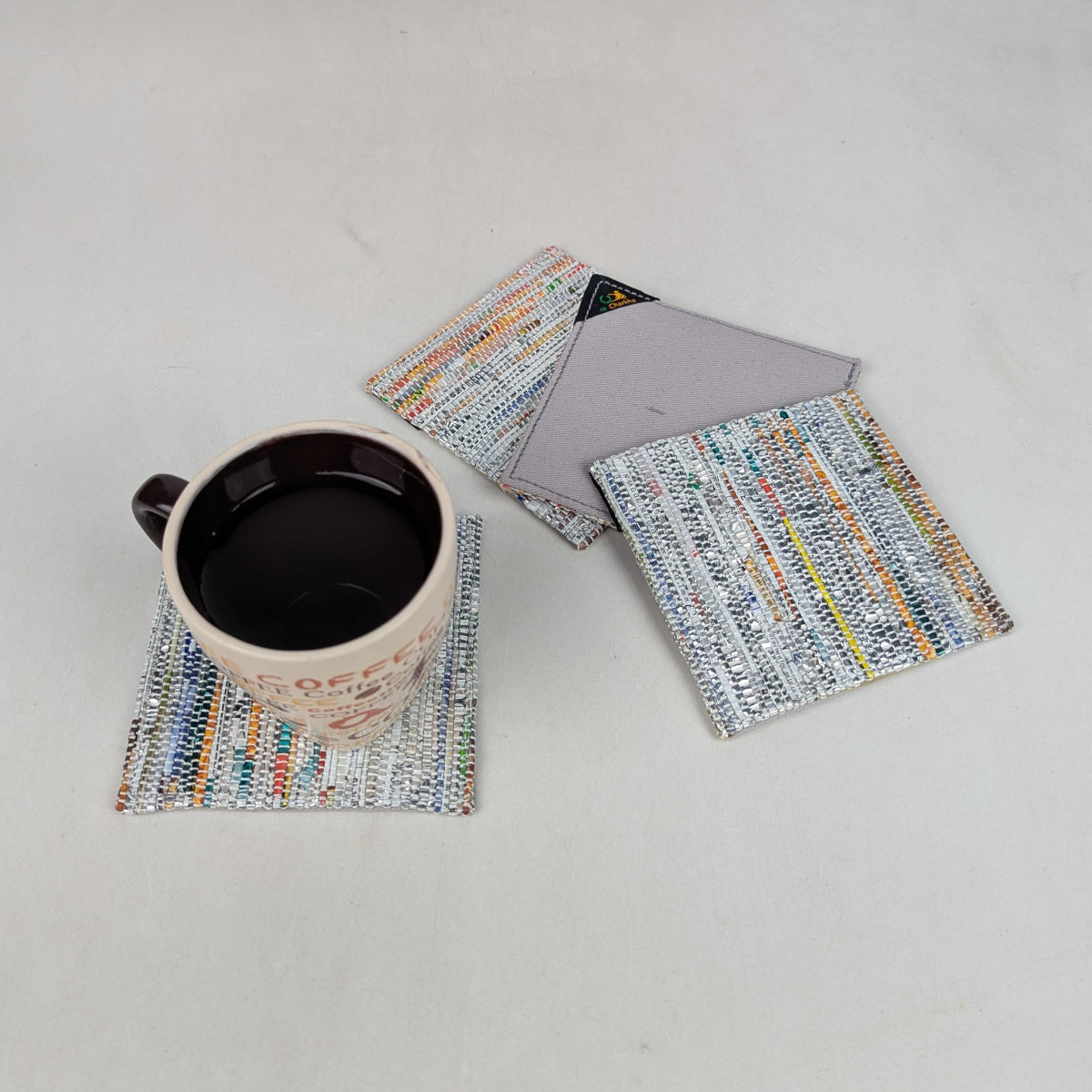 Upcycled Handcrafted Coaster (C0626-001) PS_W