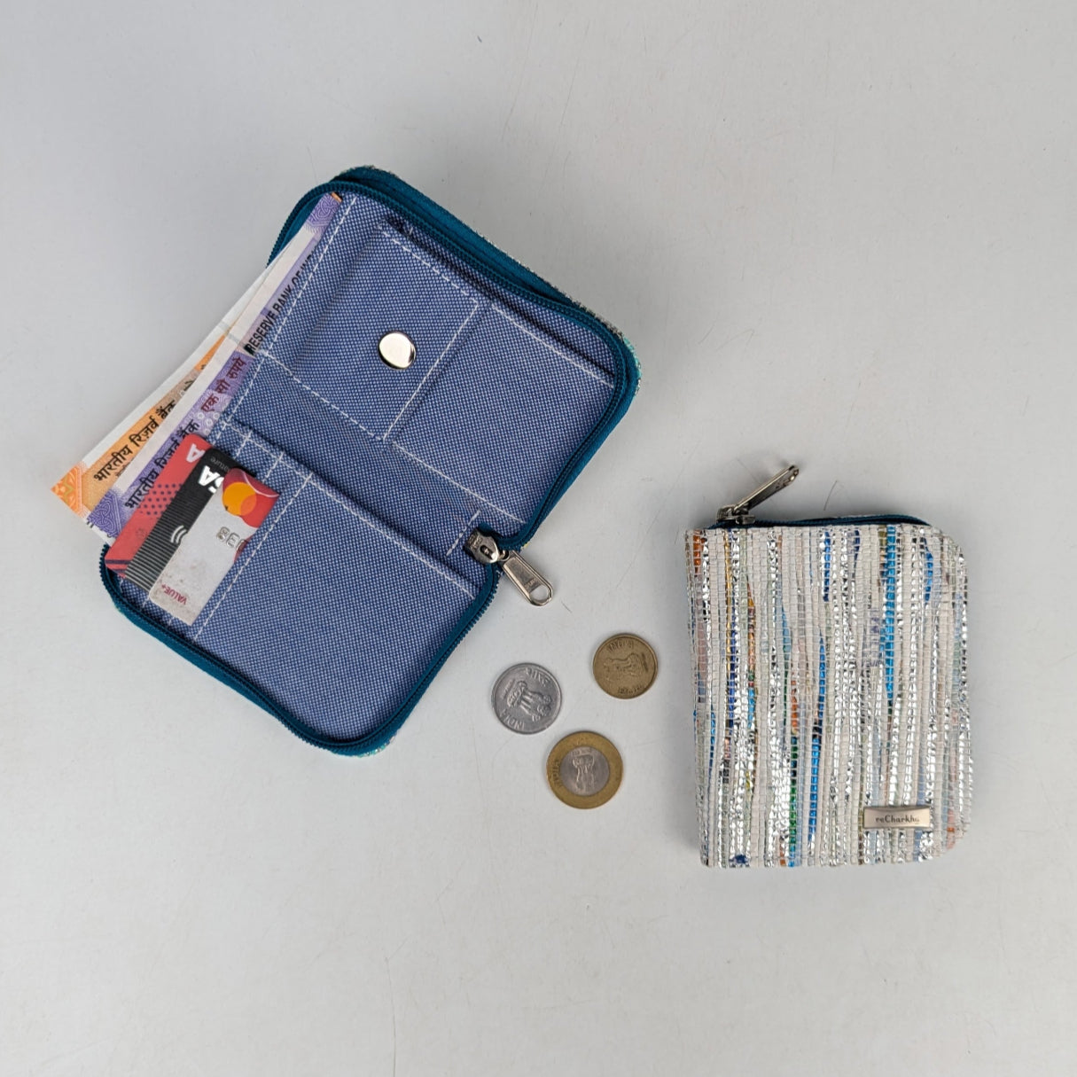 Upcycled Handwoven D Wallet (DW0725-013) PS_W