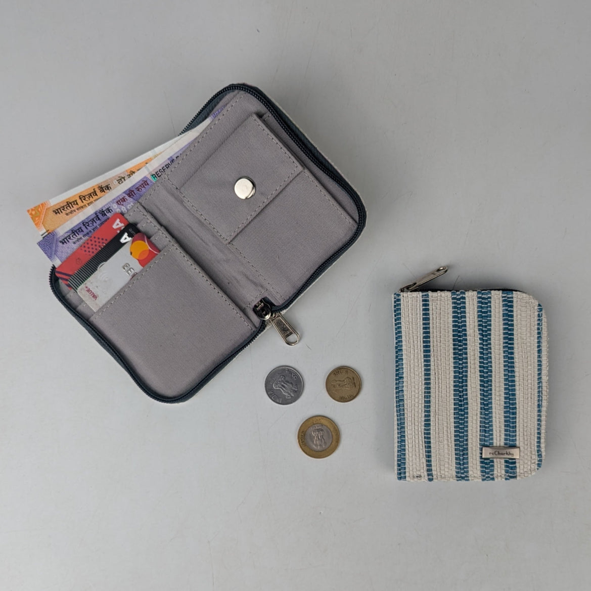 Upcycled Handwoven D Wallet (DW0725-017) PS_W