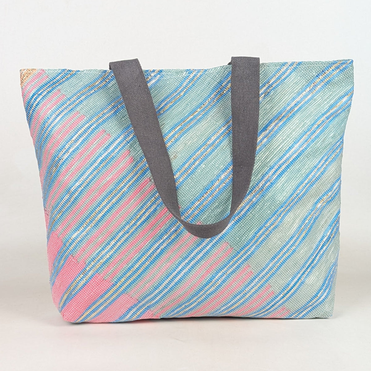 Upcycled Handcrafted Designer Beach Bag (BBD0426-012) PS_W