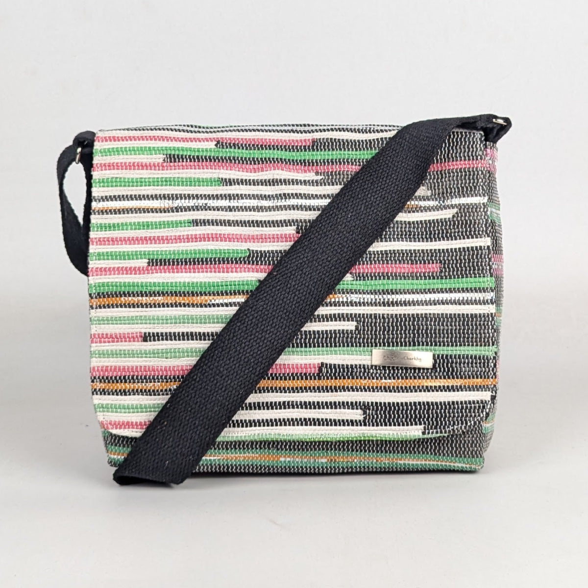 Upcycled Handcrafted Designer Messenger Bag (MBD0126-008) PS_W