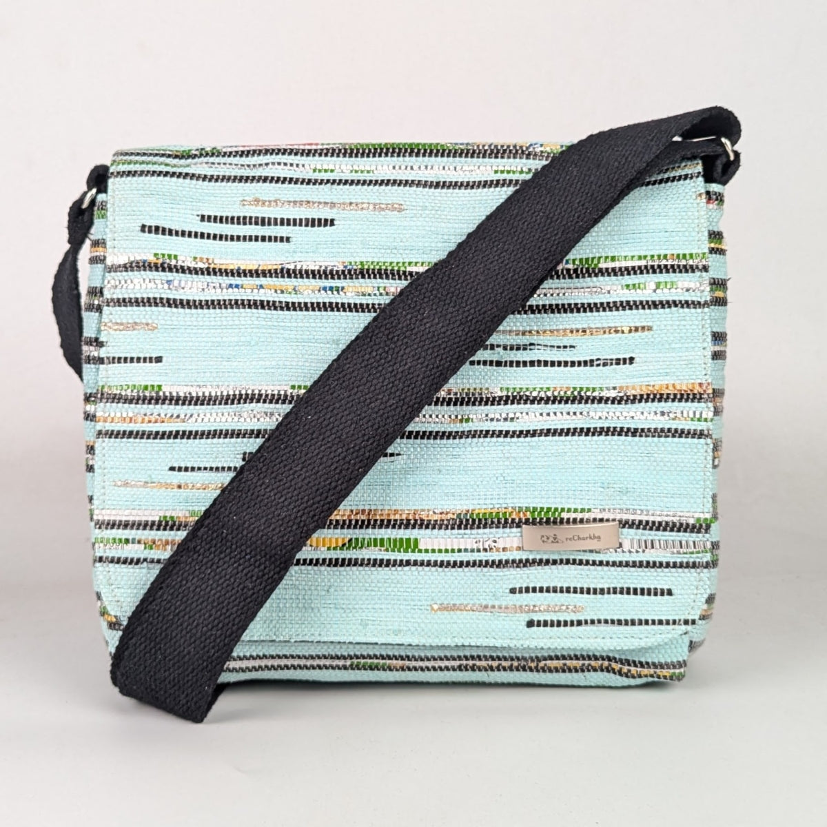 Upcycled Handcrafted Designer Messenger Bag (MBD1225-004) PS_W