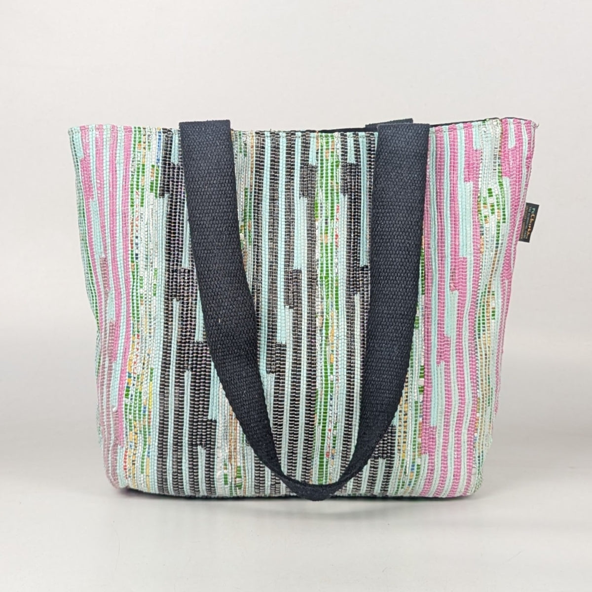 Upcycled Handcrafted Designer Shopper Tote (DST0825-003) PS_W