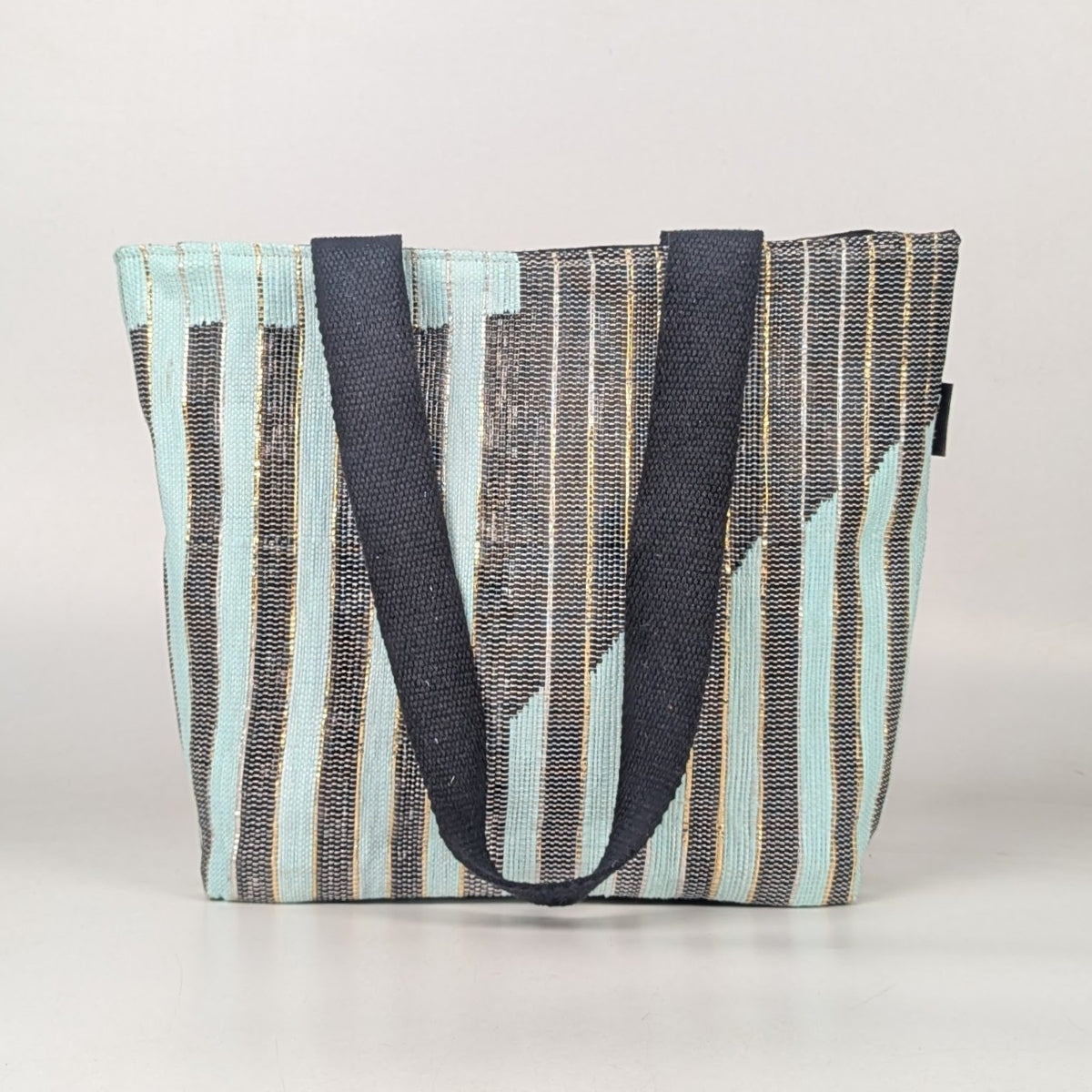 Upcycled Handcrafted Designer Shopper Tote (DST0825-010) PS_W