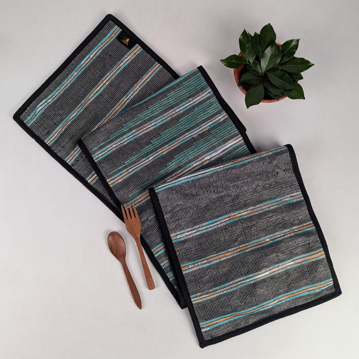Upcycled Handcrafted Designer Table Runner (TRD1025-001) PS_W