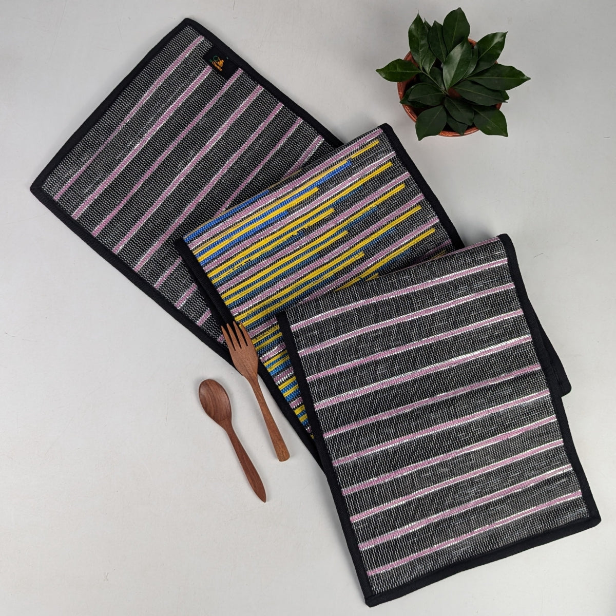 Upcycled Handcrafted Designer Table Runner (TRD1025-003) PS_W