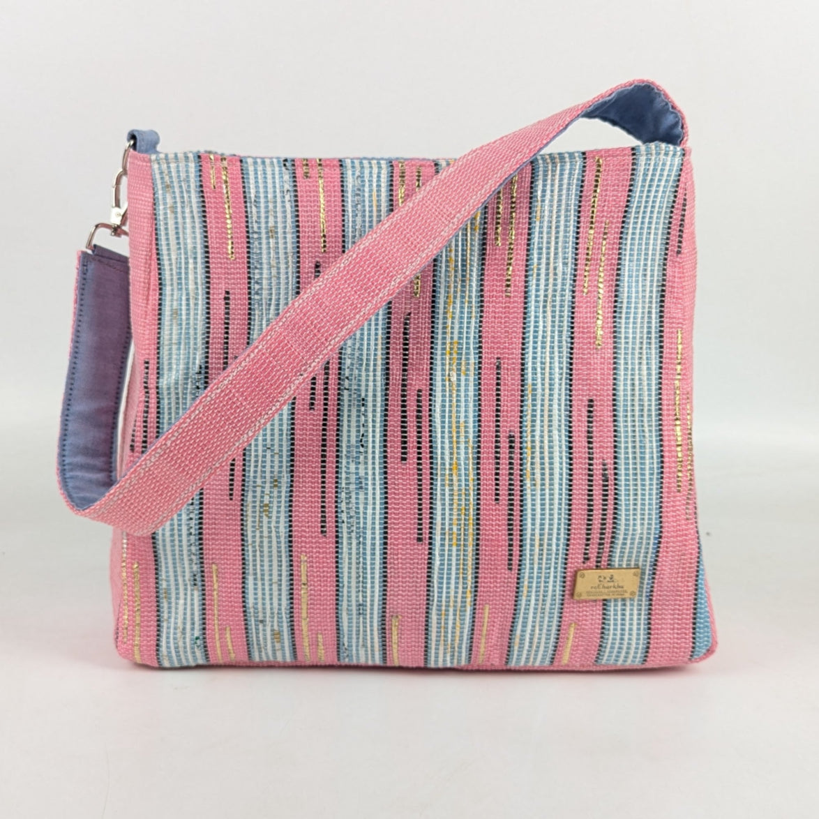 Upcycled Handcrafted Designer Trapeze Tote (TTD0425-003) PS_W
