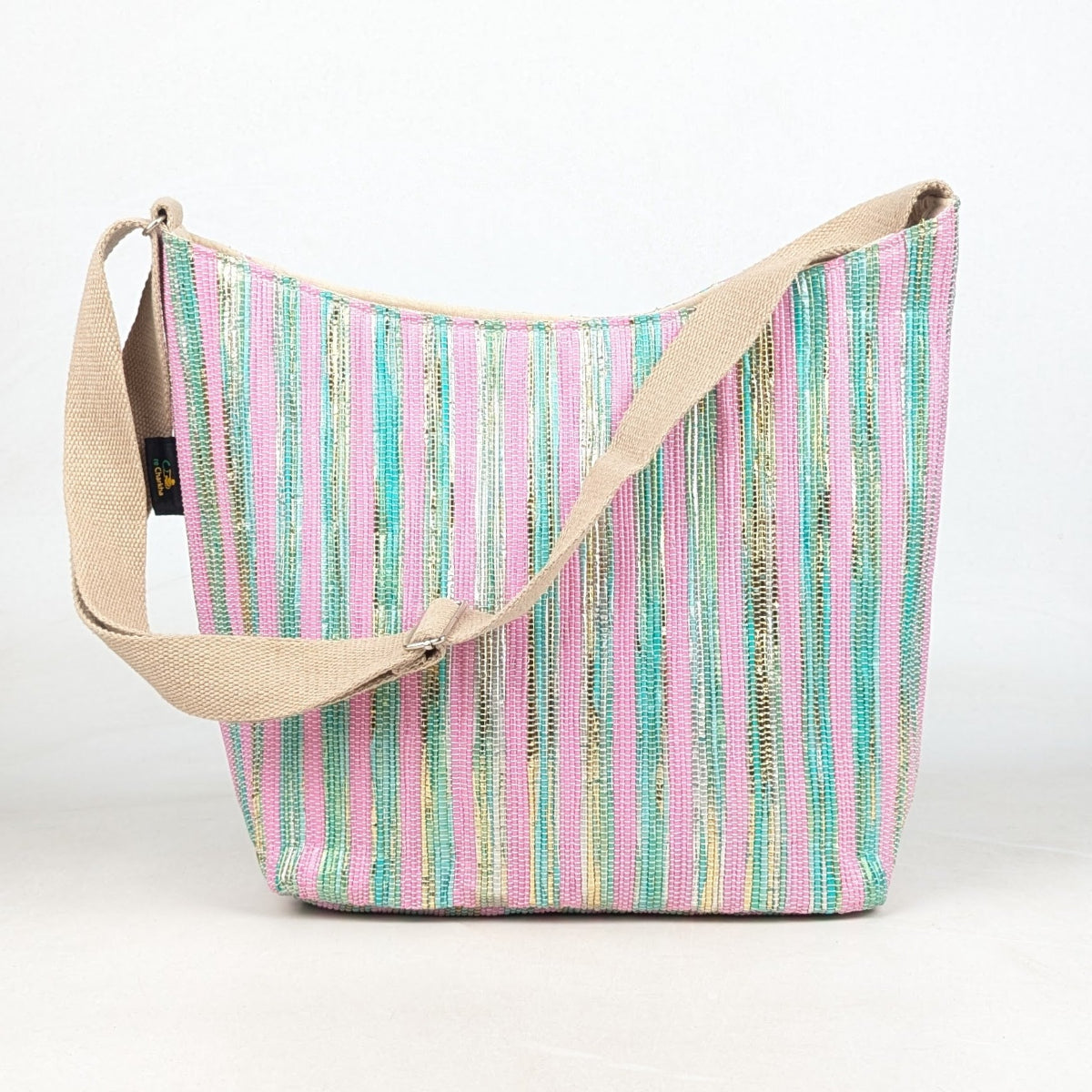 Upcycled Handcrafted Eclipse Jhola Tote (EJ0726-001)