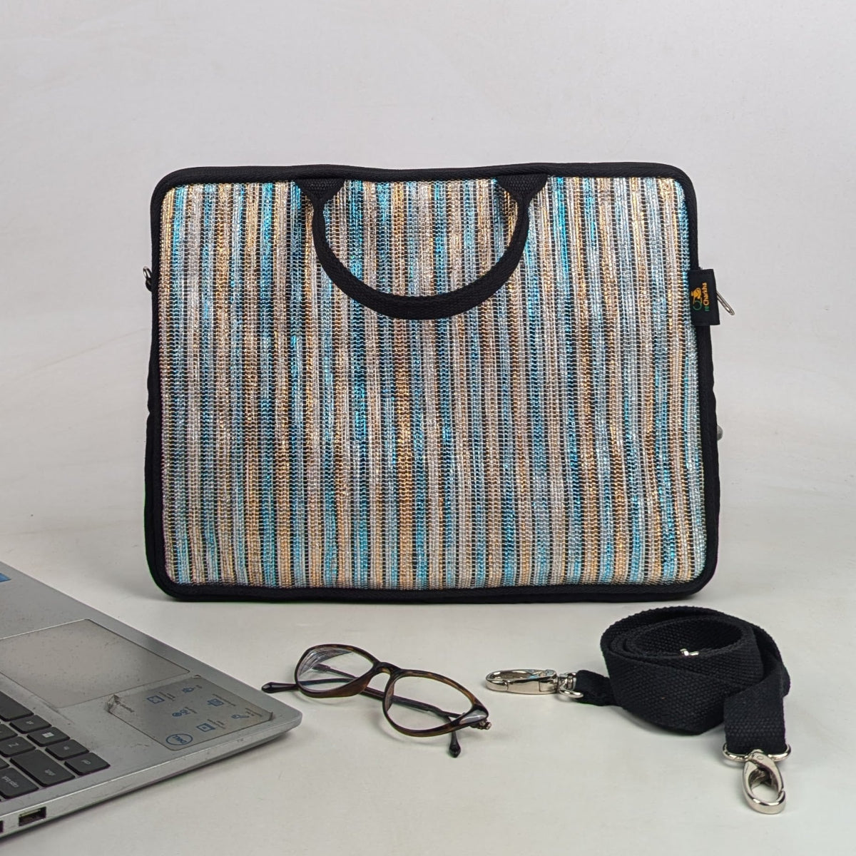 Upcycled Handcrafted Laptop Sleeves 14 inches (LSB140526-011) PS_W