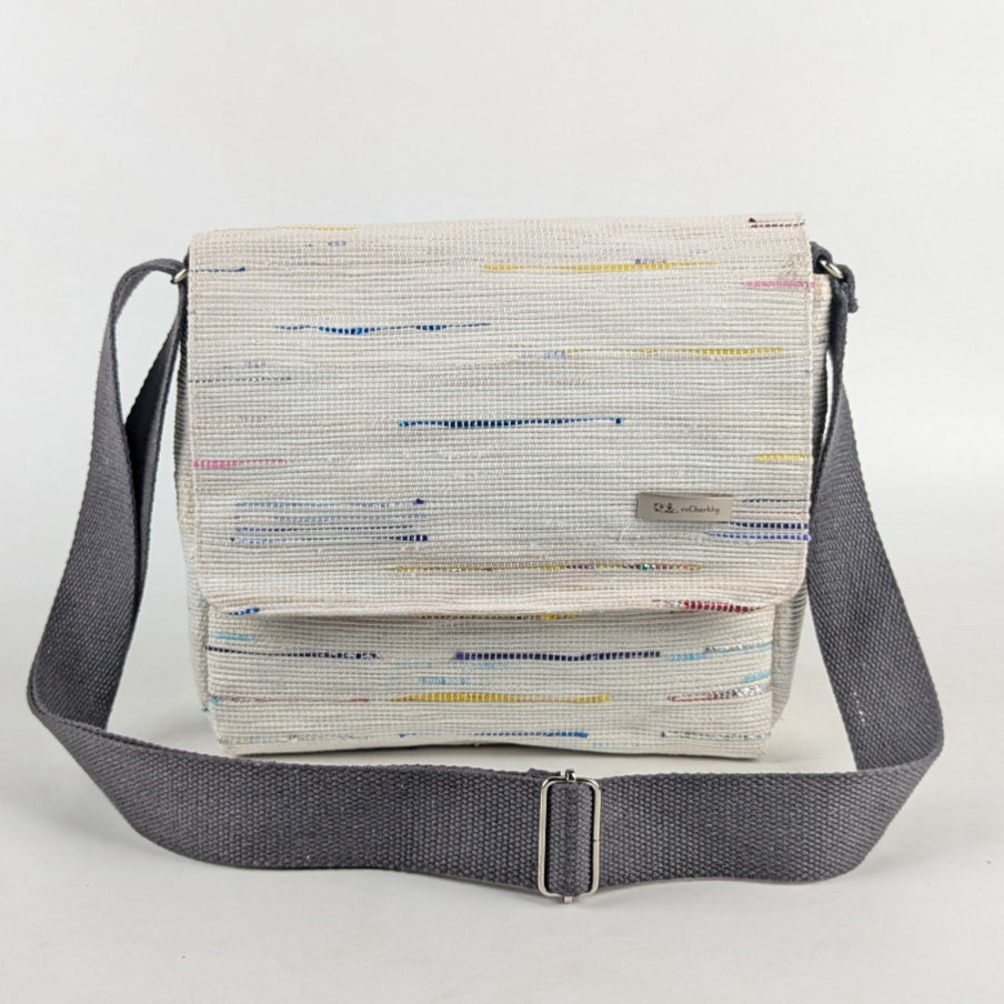 Upcycled Handcrafted Messenger Bag (MB0425-001) PS_W