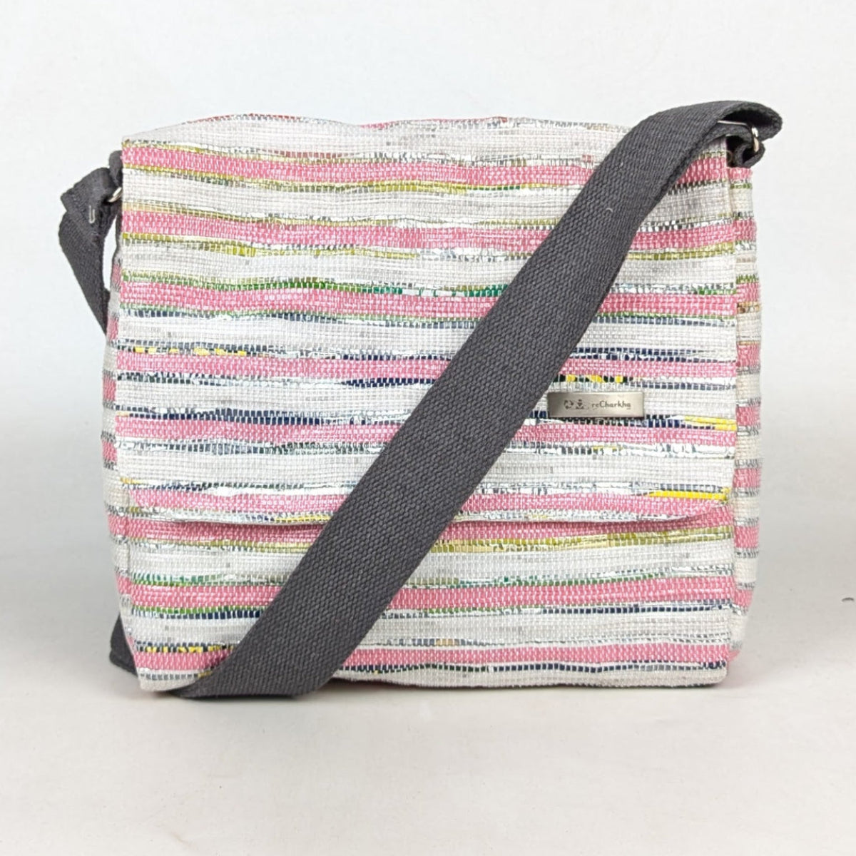 Upcycled Handcrafted Messenger Bag (MB0426-003) PS_W