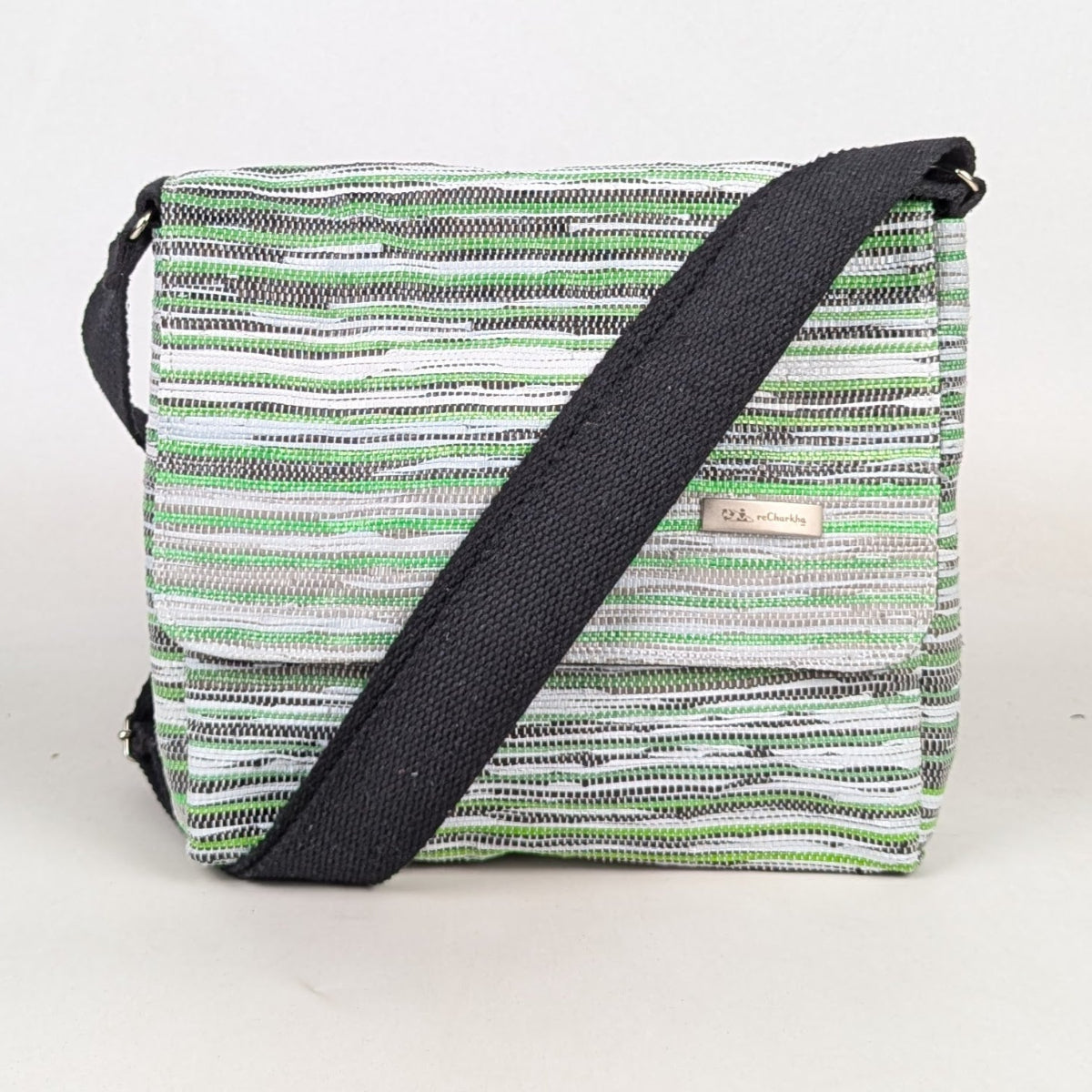 Upcycled Handcrafted Messenger Bag (MB0426-004) PS_W