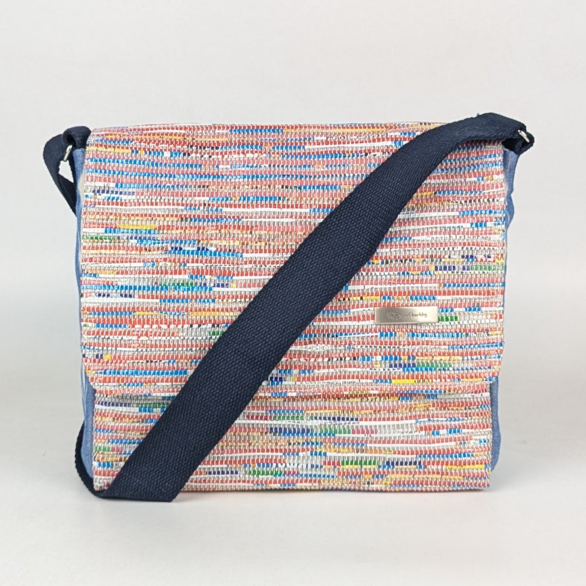 Upcycled Handcrafted Messenger Bag (MB0825-007) PS_W