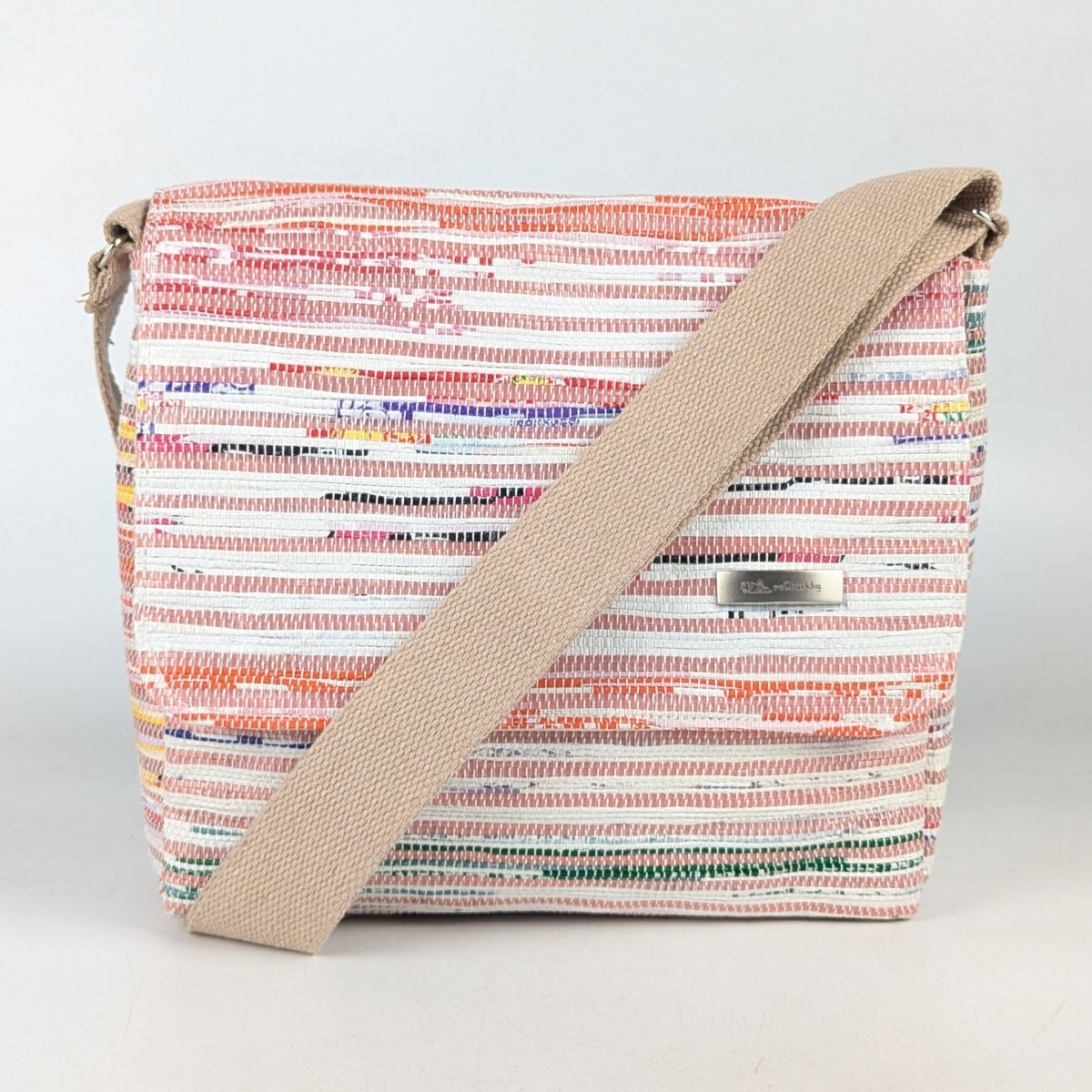 Upcycled Handcrafted Messenger Bag (MB1025-001) PS_W