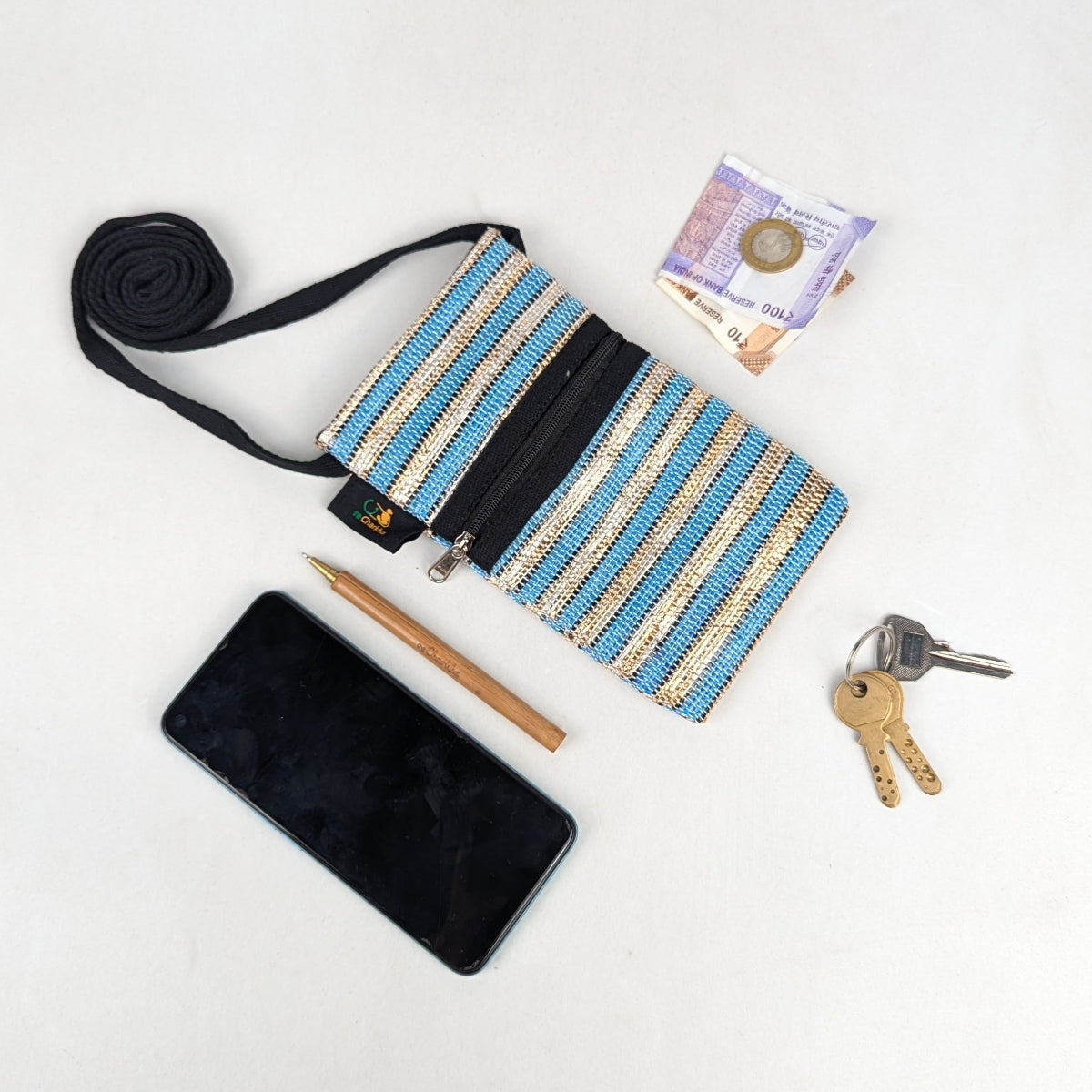 Upcycled Handcrafted Mobile Sling (MSL0626-006) PS_W