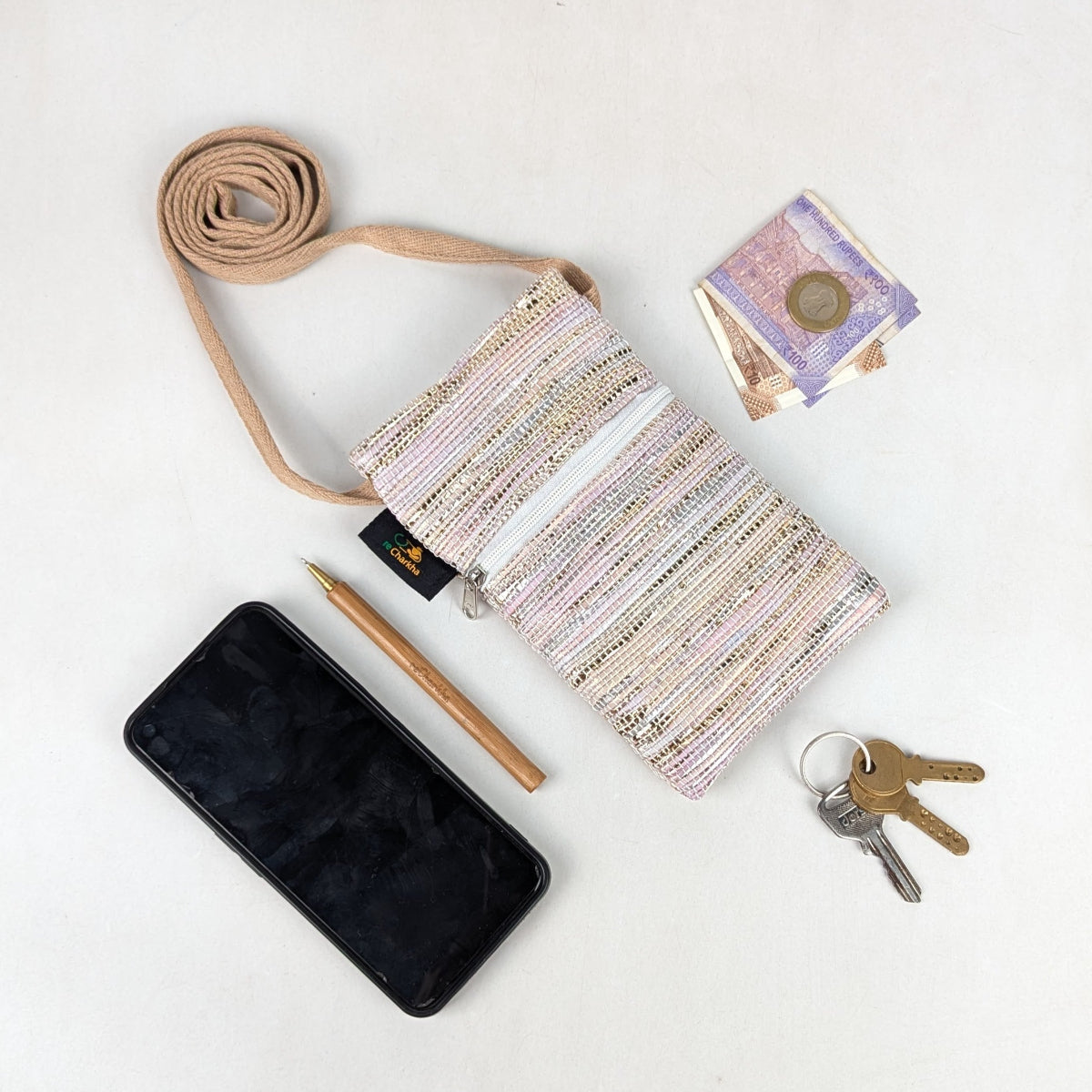 Upcycled Handcrafted Mobile Sling (MSL0626-015) PS_W
