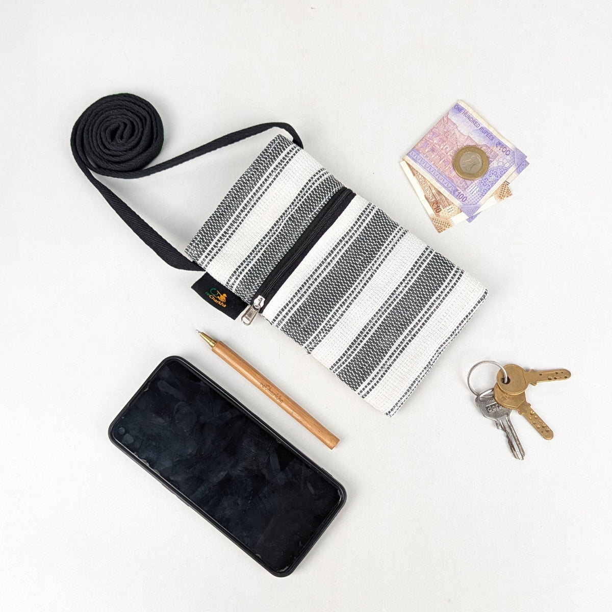 Upcycled Handcrafted Mobile Sling (MSL0626-017) PS_W