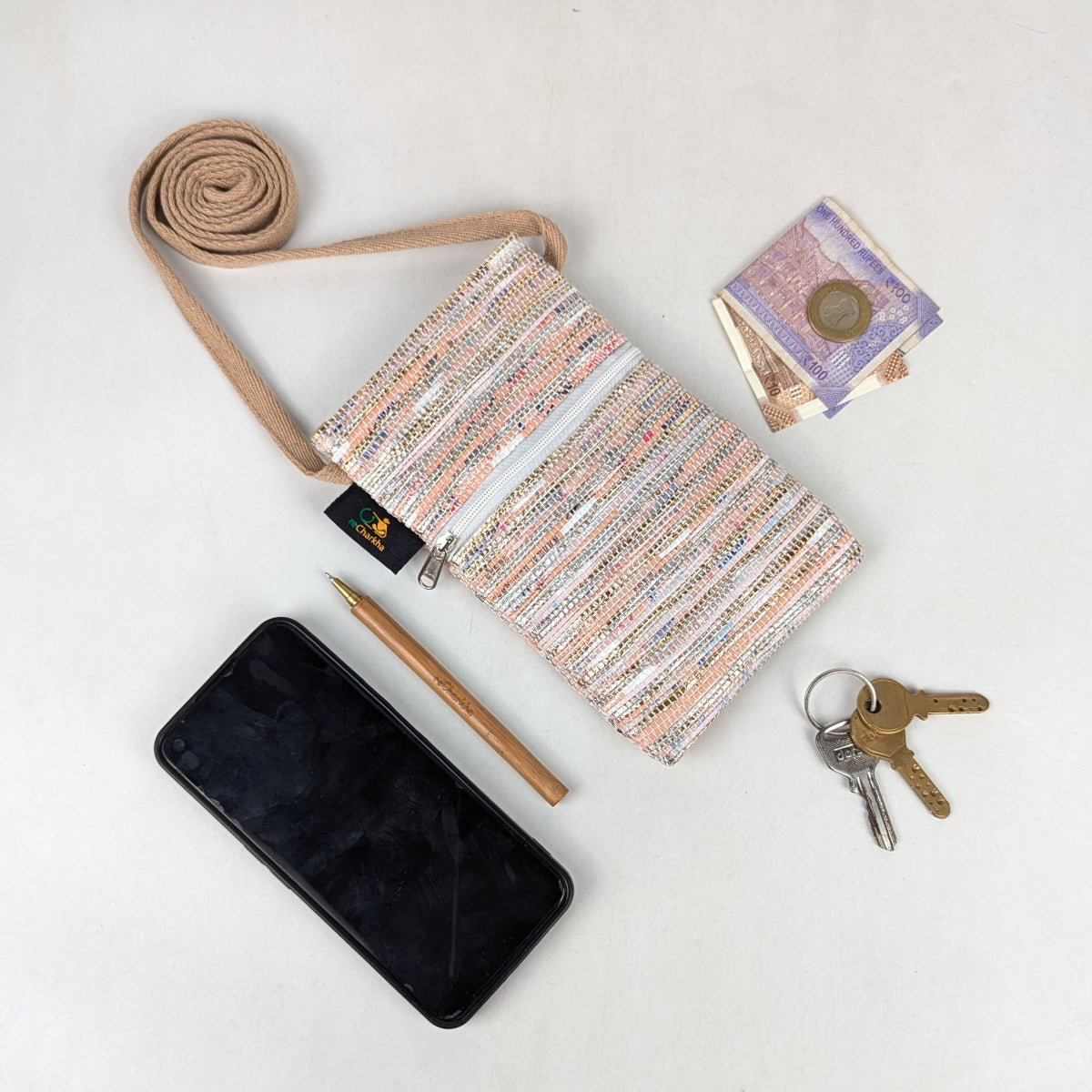 Upcycled Handcrafted Mobile Sling (MSL0626-018) PS_W