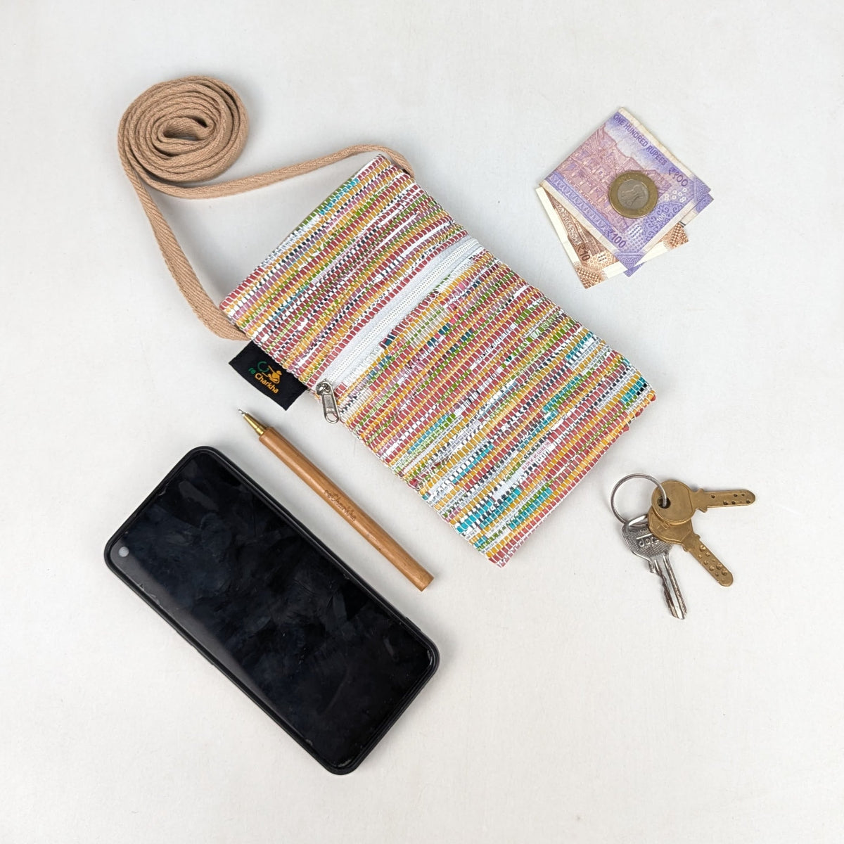 Upcycled Handcrafted Mobile Sling (MSL0626-022) PS_W