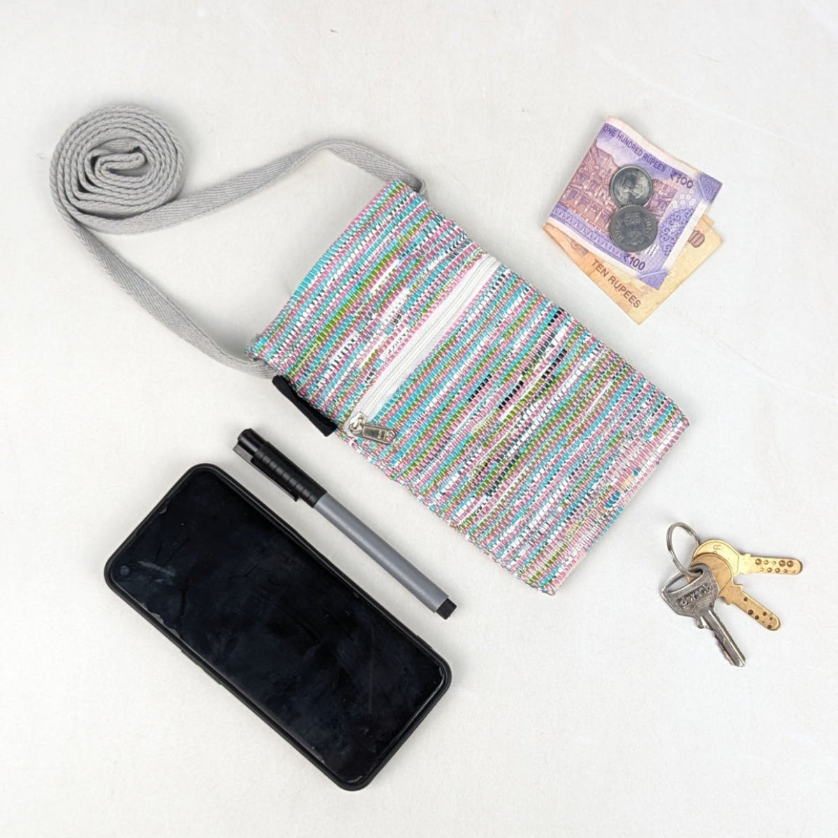 Upcycled Handcrafted Mobile Sling (MSL0726-002)