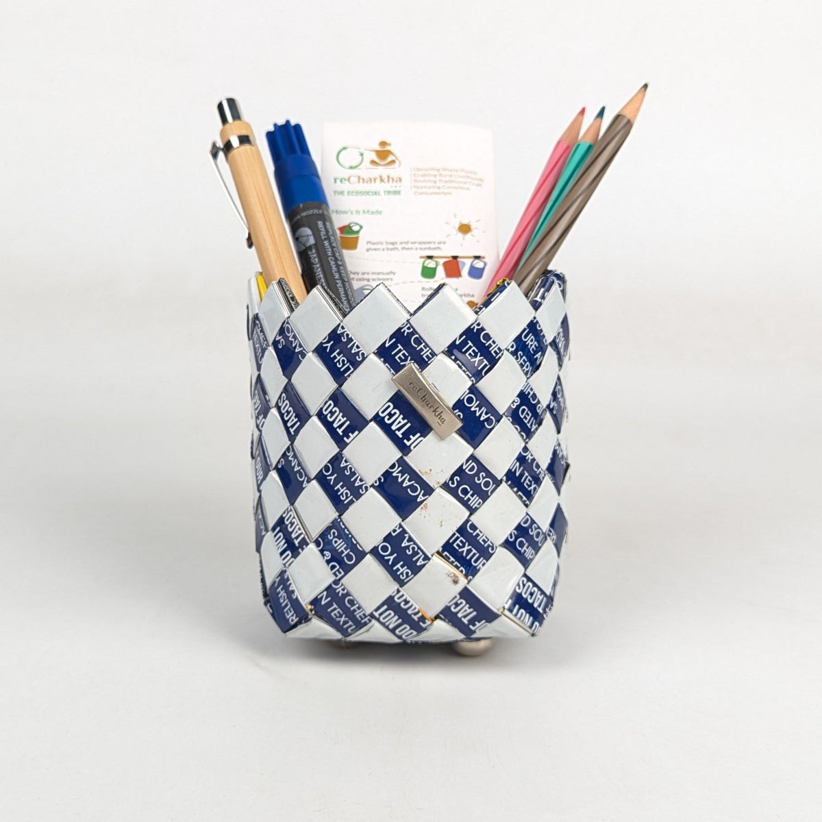 Upcycled Handcrafted Origami Basketery Deco Storage Small (BDSS0126-008)